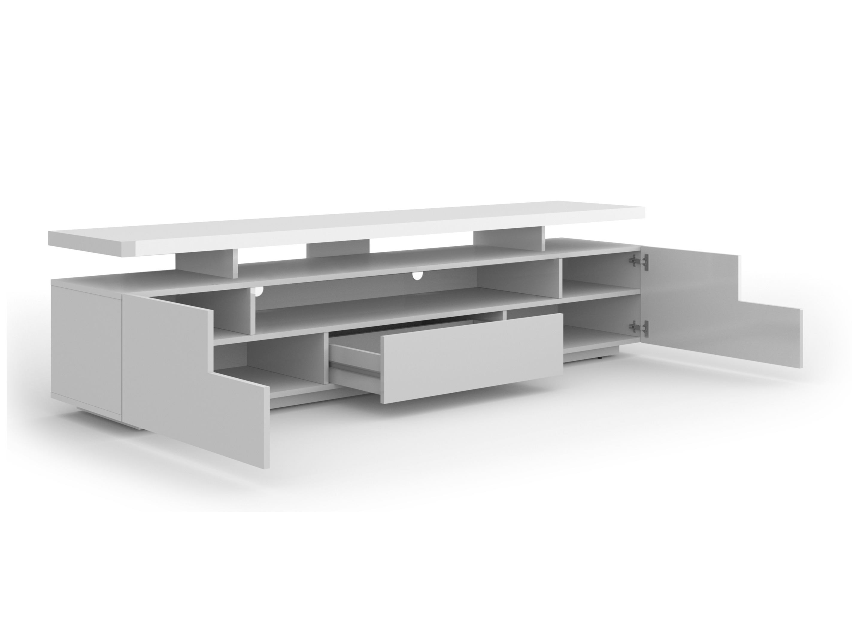 TV stol Buffalo 175 (Sjajno bijela)