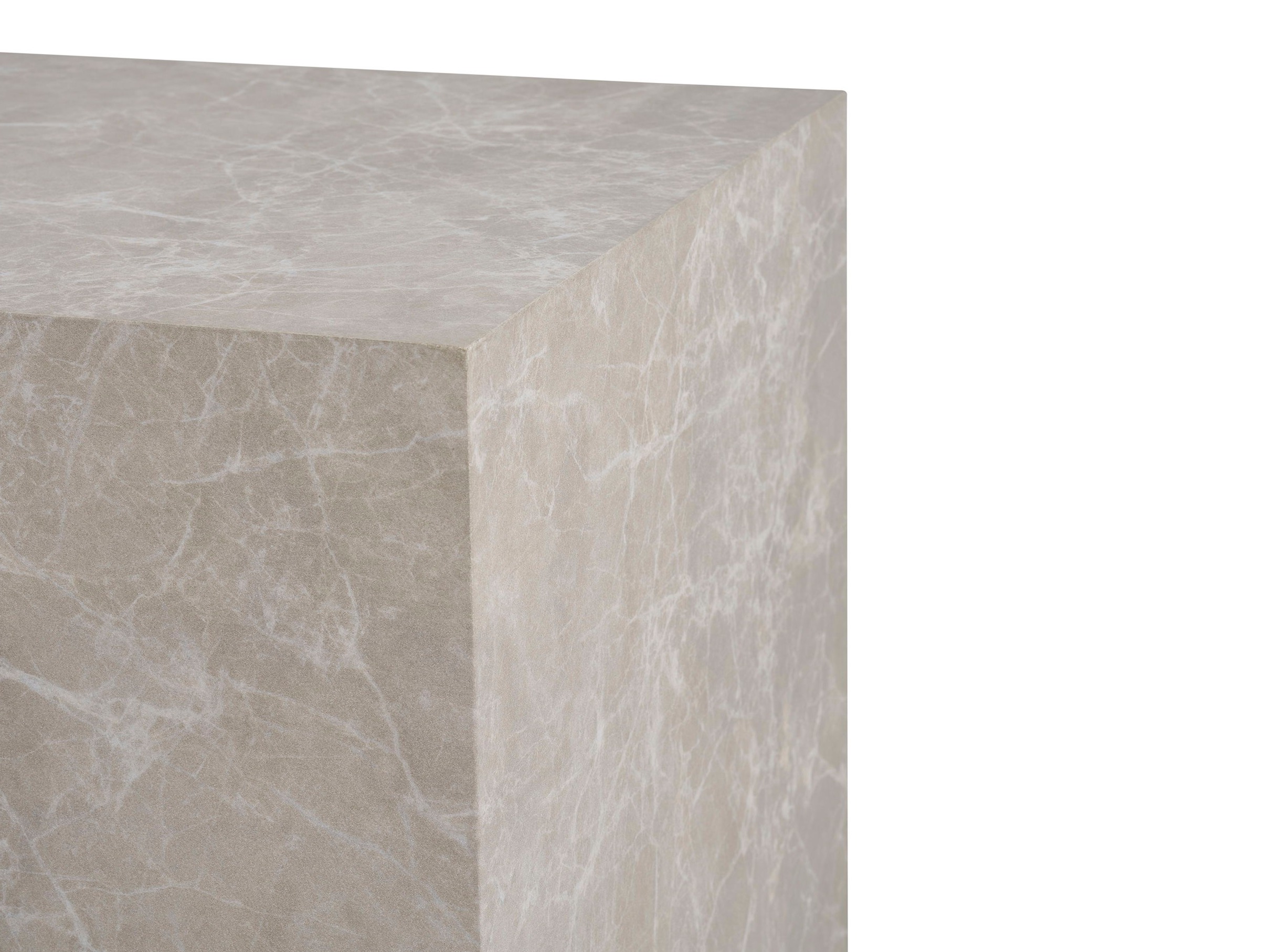 Set stolića za kavu Catavie 103 (Bež + Sivi mramor)