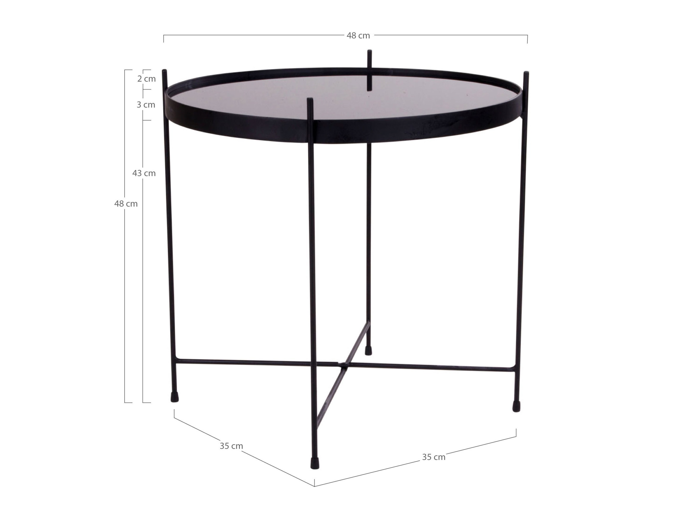 Stolić za kavu Brea 129 (Crna)