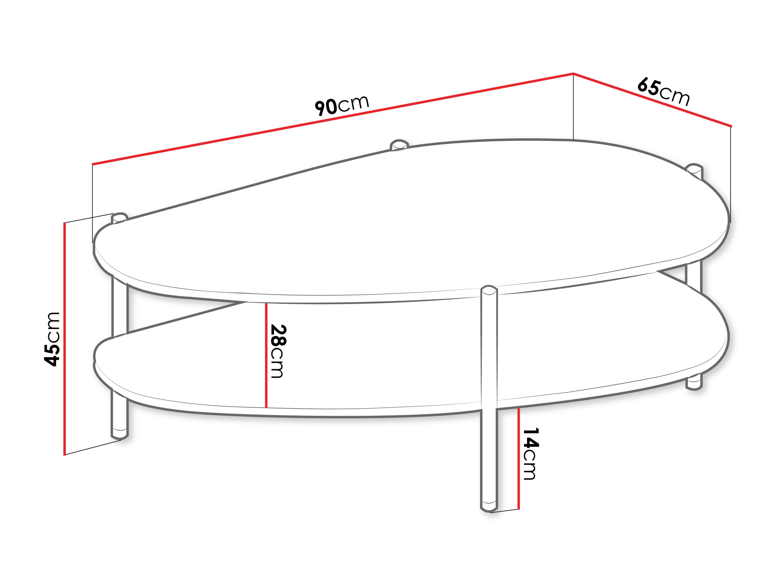 Stolić za kavu Mavtoru 109 (Crna)