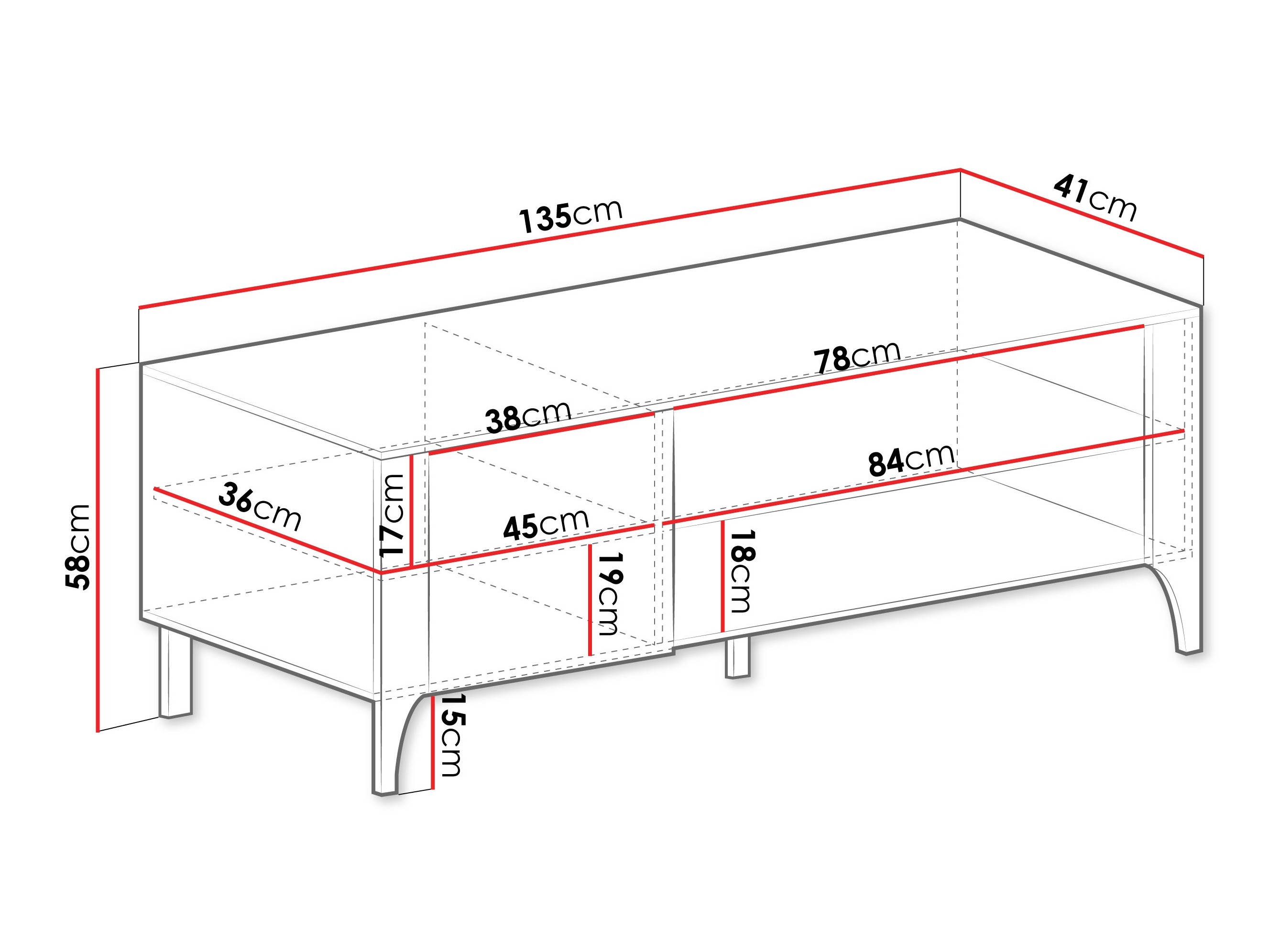 TV stol Mavtoru 107 (Crna)