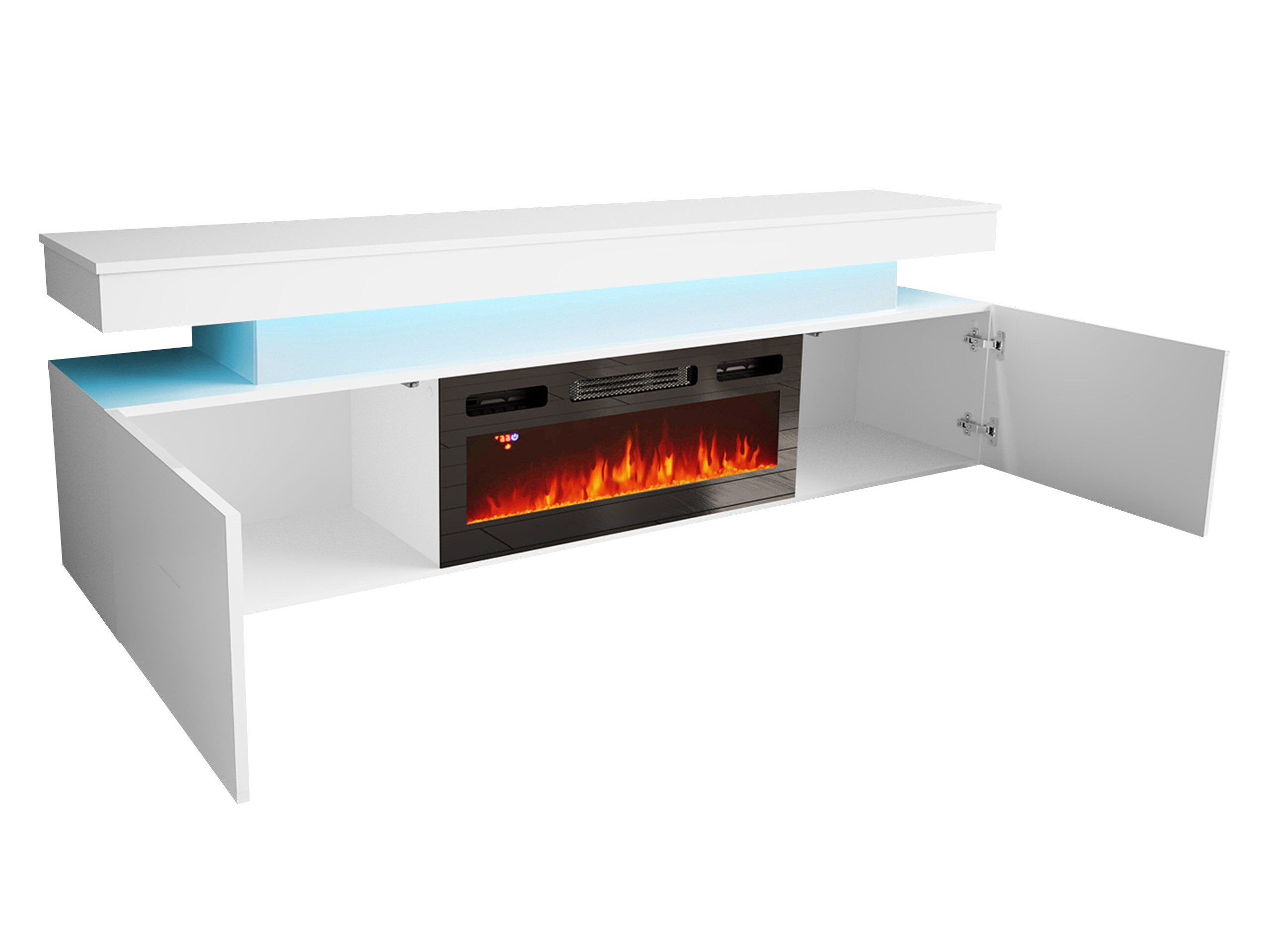 TV stol Monfero 104 (Crna + Sjajno crna)