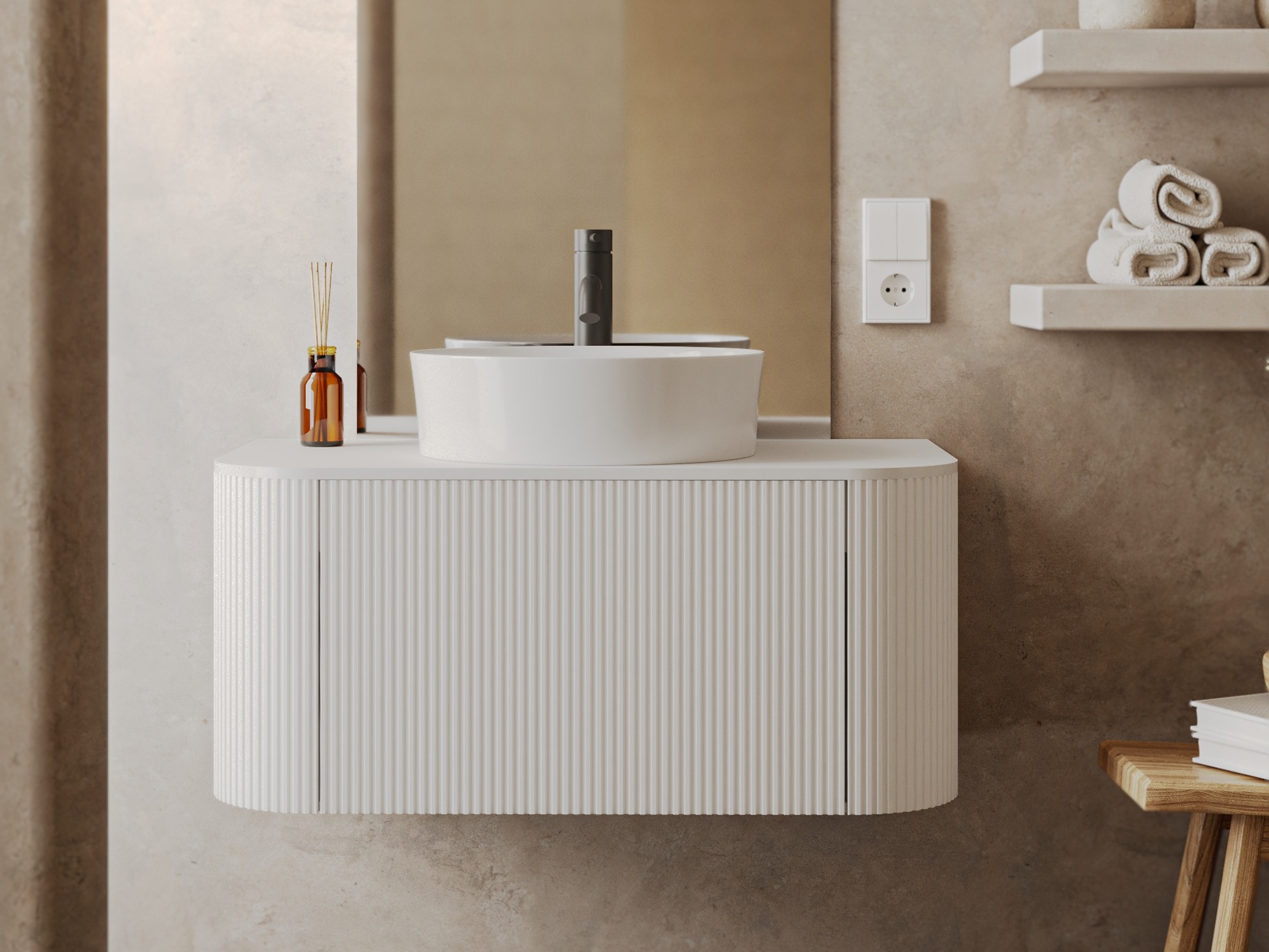 Zidni ormarić za umivaonik SC9497 s oštećenim pakiranjem