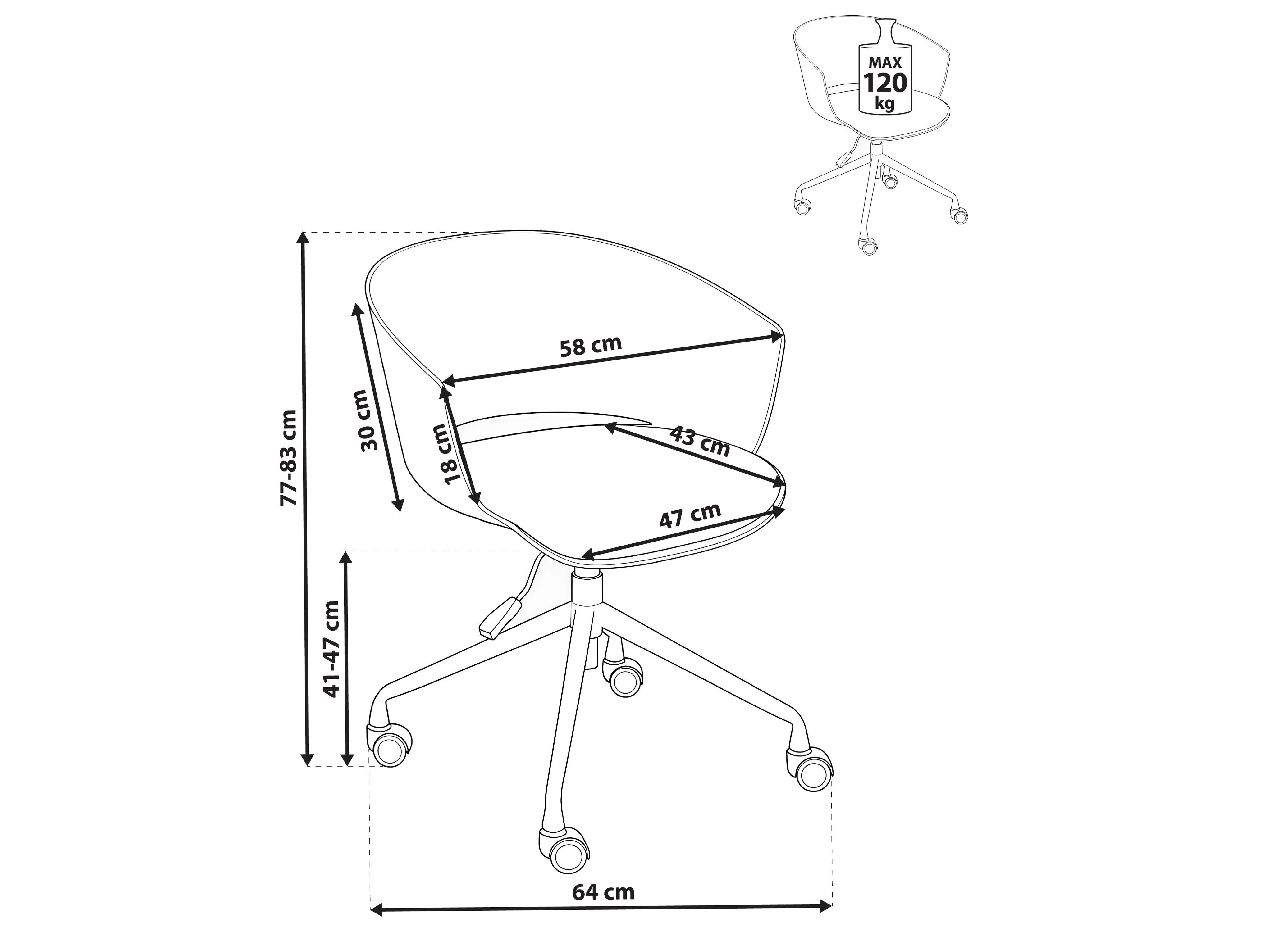 Uredska stolica Berwyn 2910 (Siva)