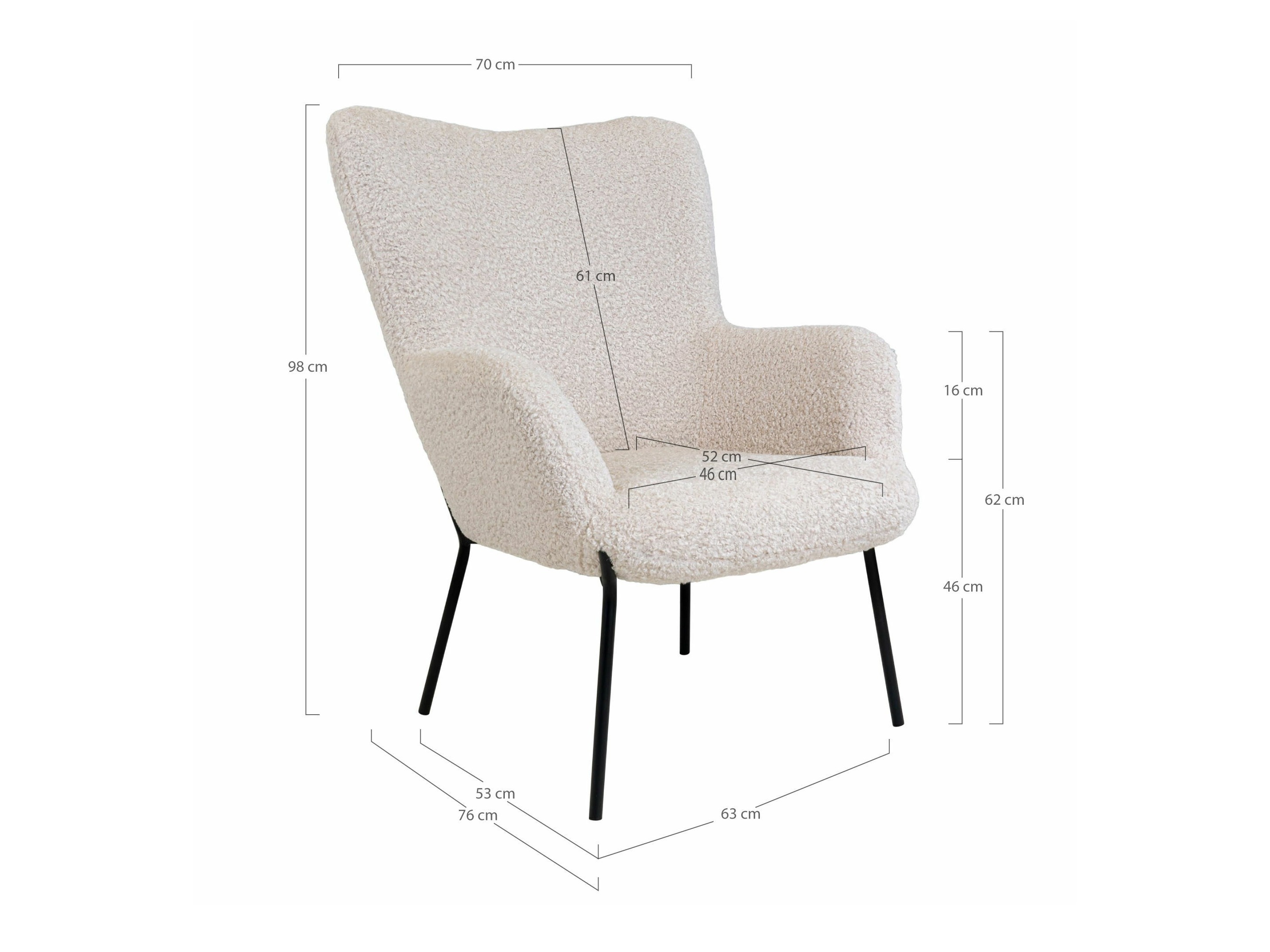 Fotelja Brea 179 (Bijela)