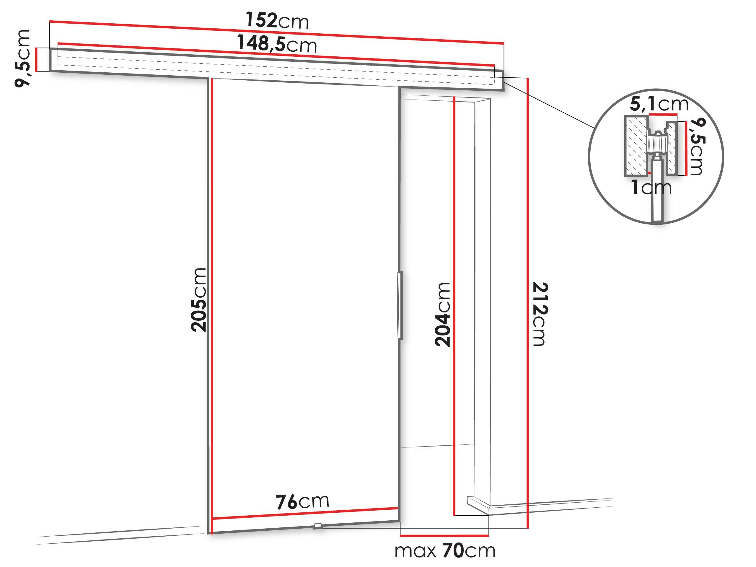 Klizna vrata Dover 217 (Bijela)