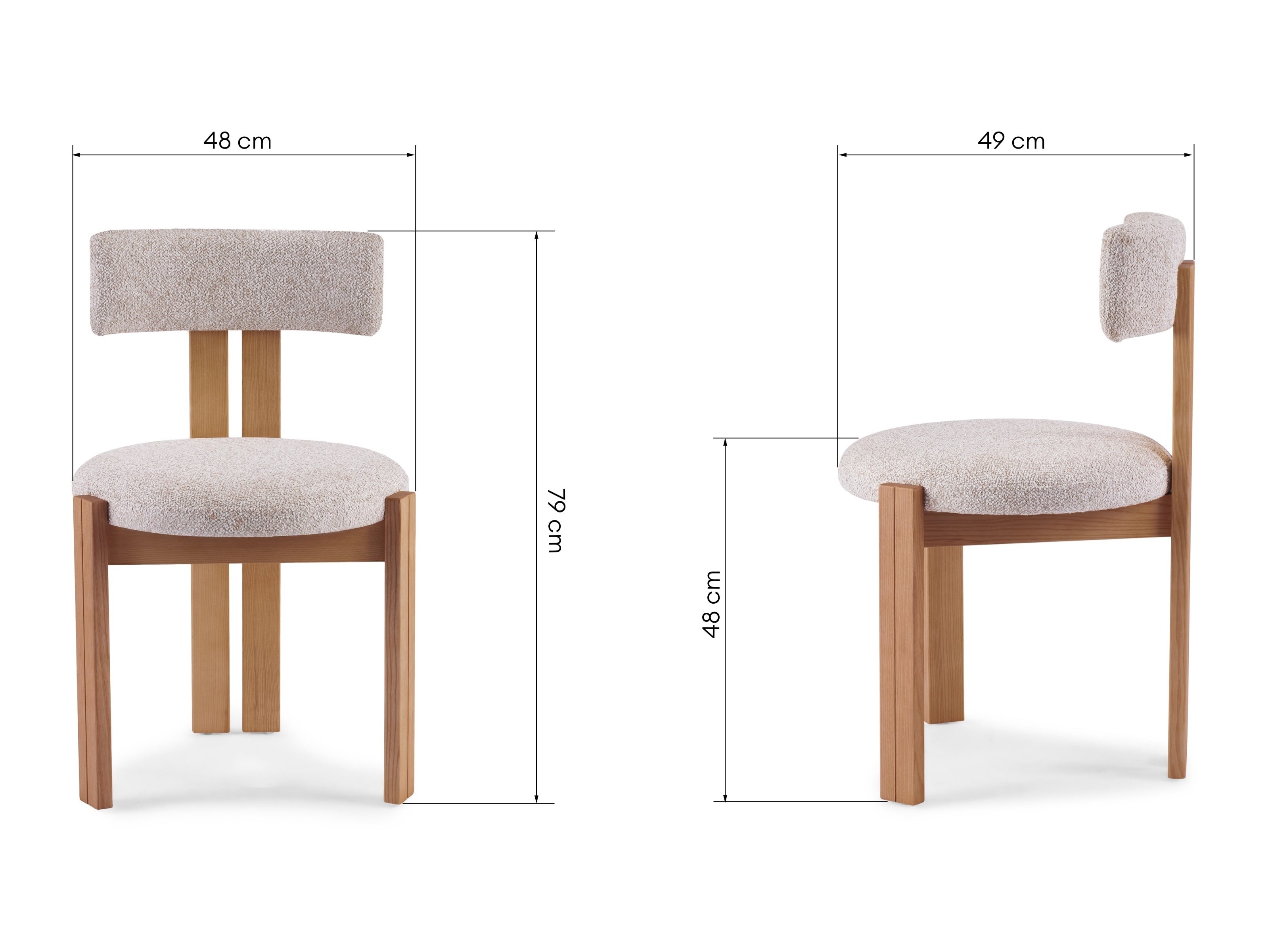 Stolica Burleson 547 (Bež + Svijetlo smeđa)