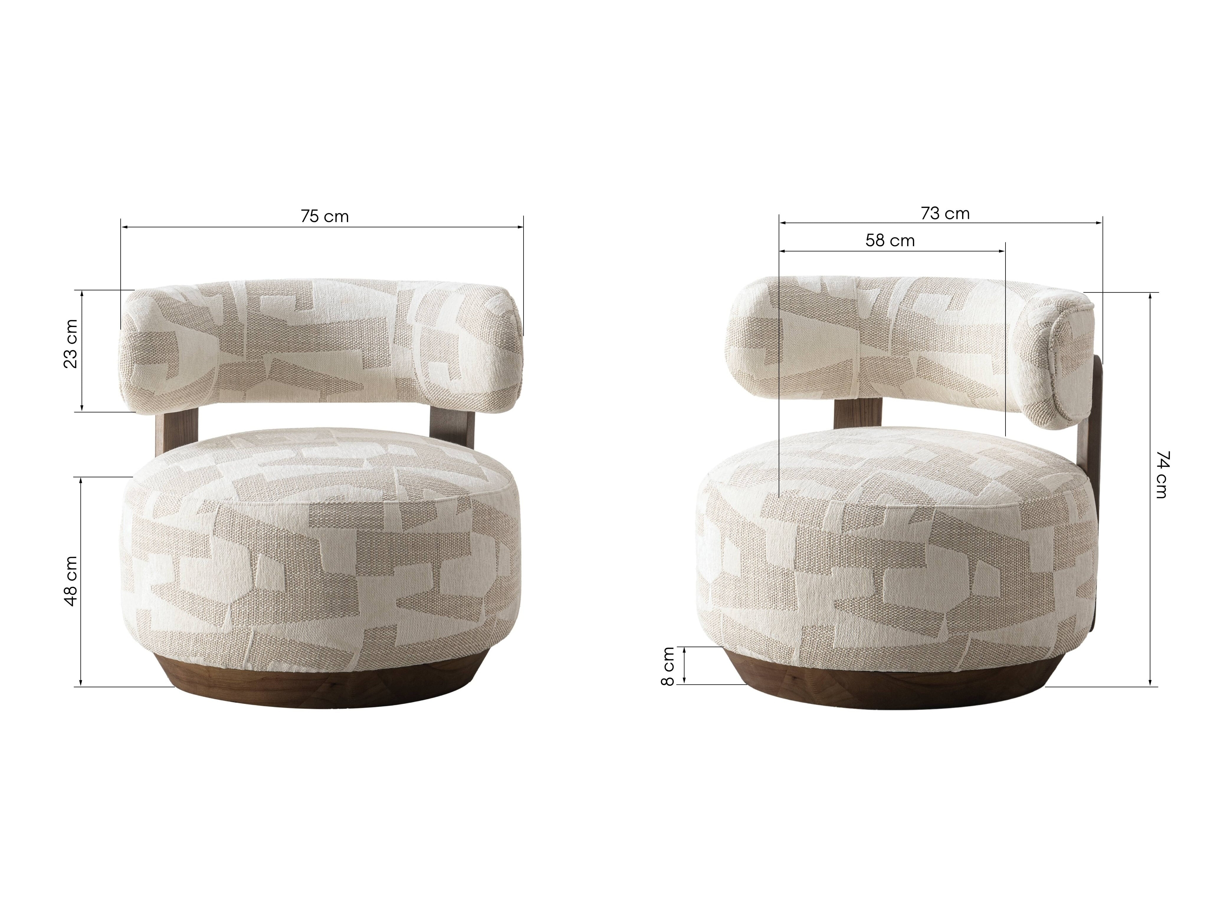 Fotelja Burleson 555 (Krem + Bež)