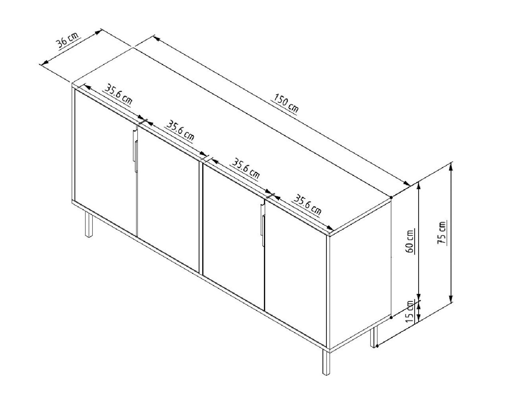 Ormarić Kailua 2704 (Bijela)