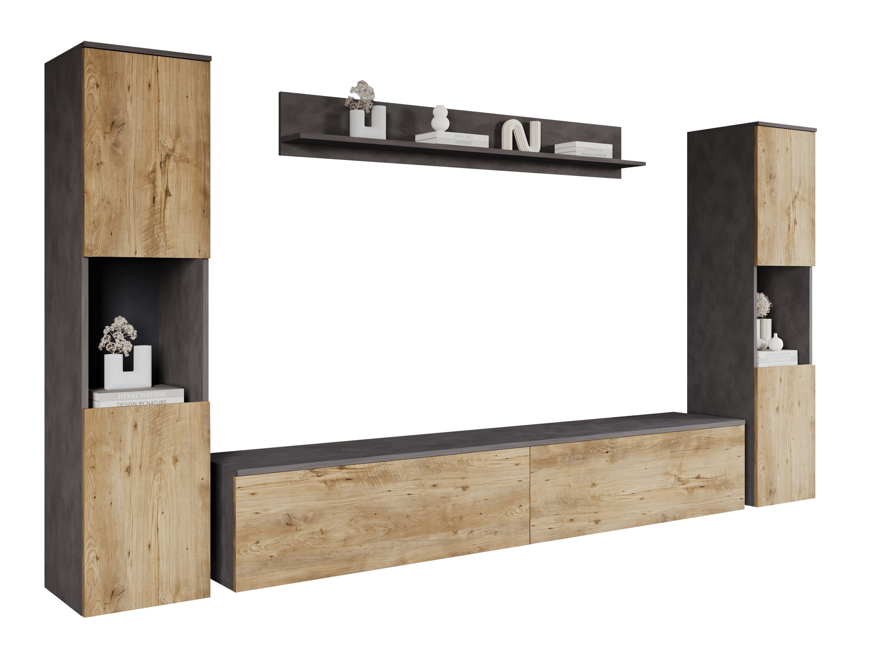 Set za dnevni boravak Sarasota 131 (Siva Matera + Kesten)