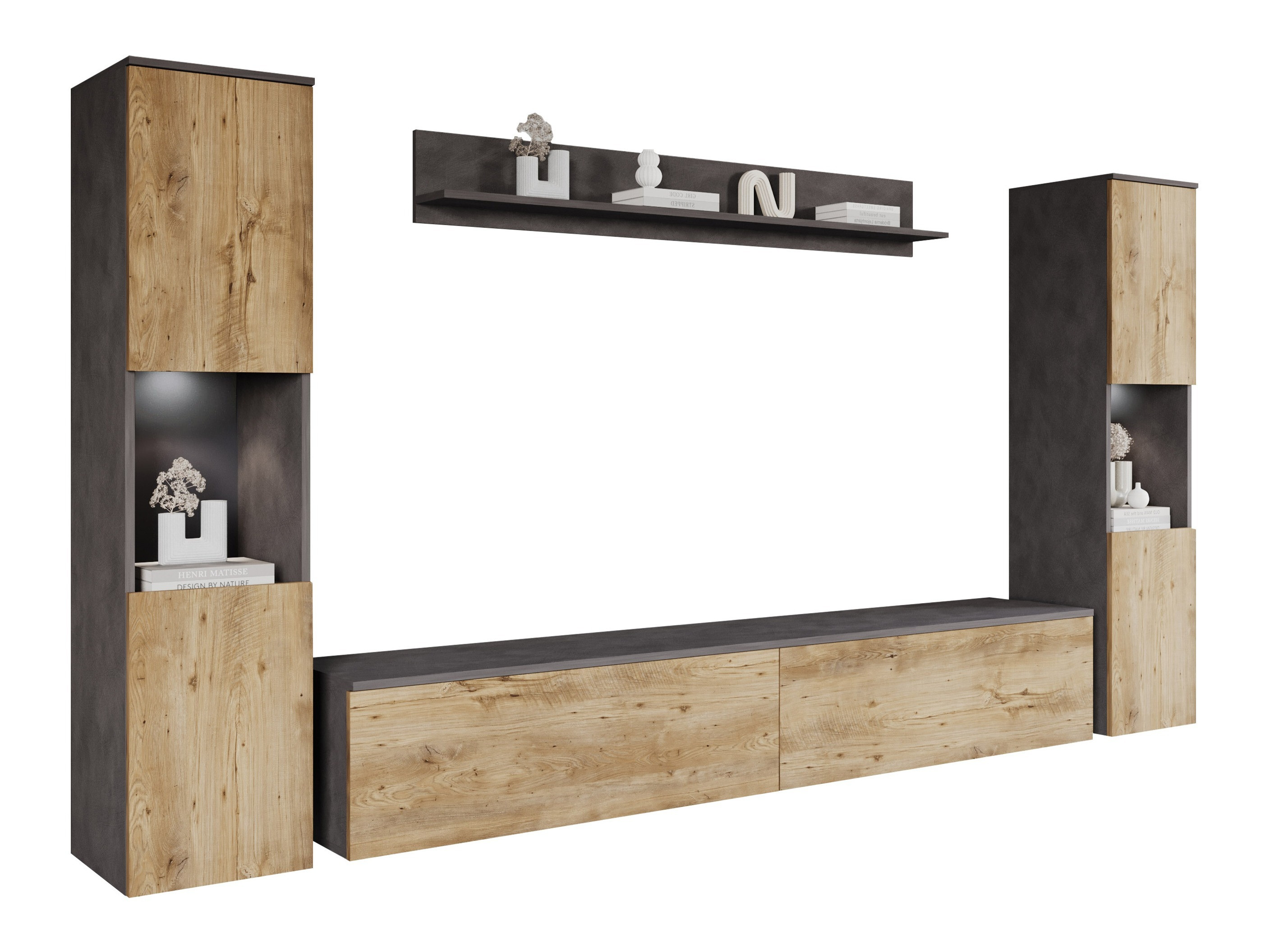 Set za dnevni boravak Sarasota 131 (Siva Matera + Kesten)