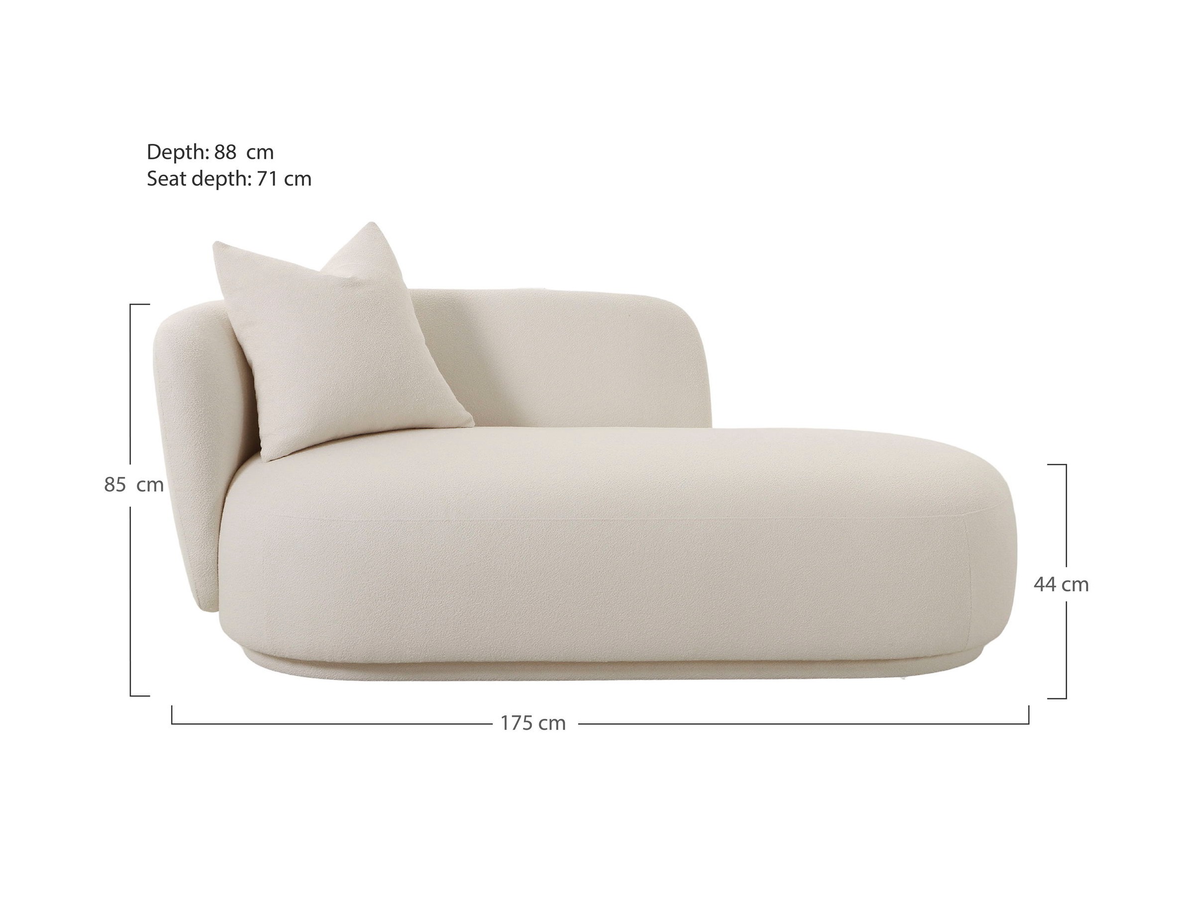 Ležaj Brea 199 (Svijetlo bež)