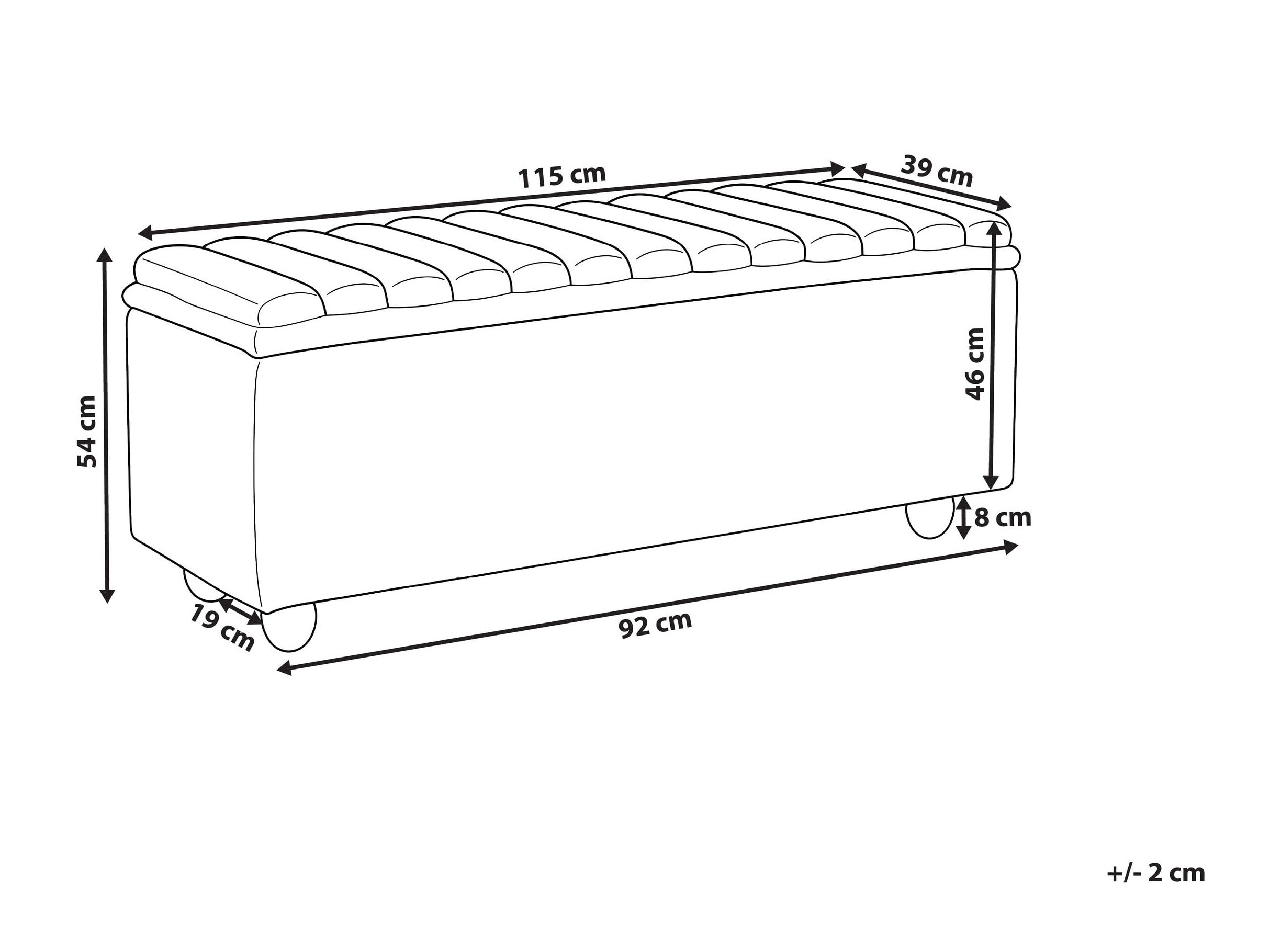 Tapecirana klupa Berwyn 2918 (Zelena)