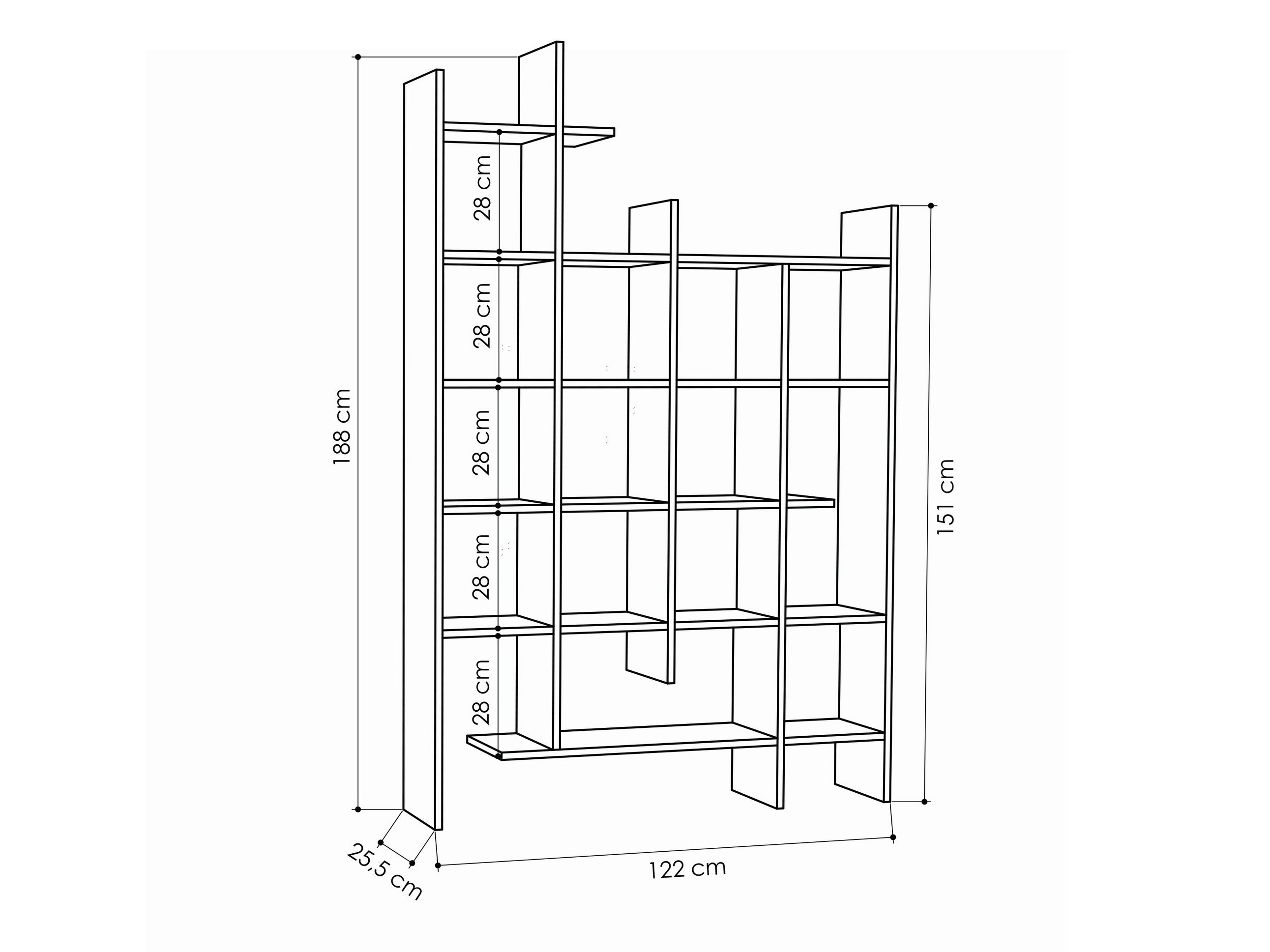 Polica Kailua 2710 (Tamno drvo)