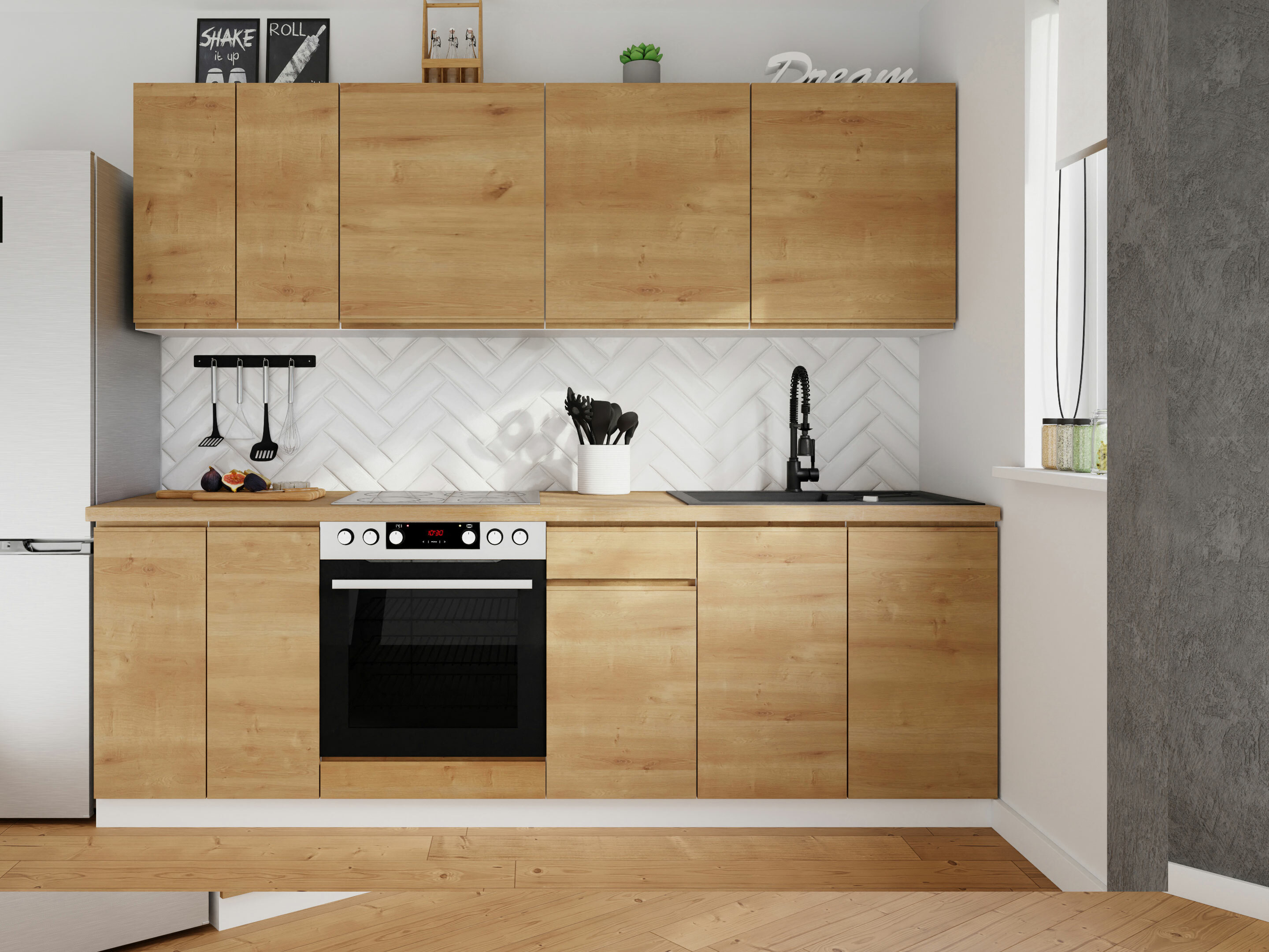 Modularan kuhinjski set Soli Oak 163