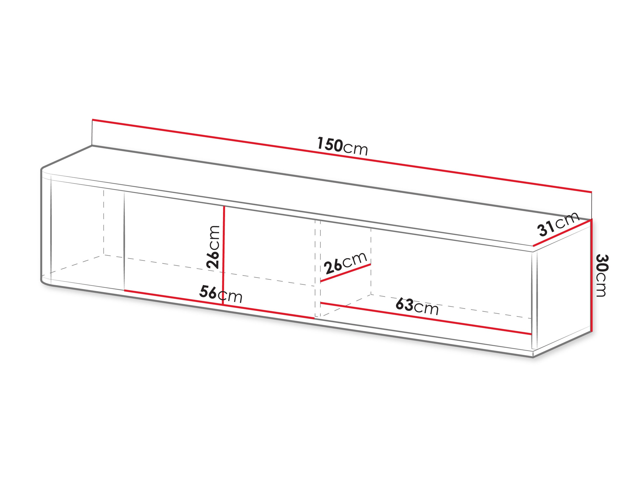 TV stol SC9543 s oštećenim pakiranjem