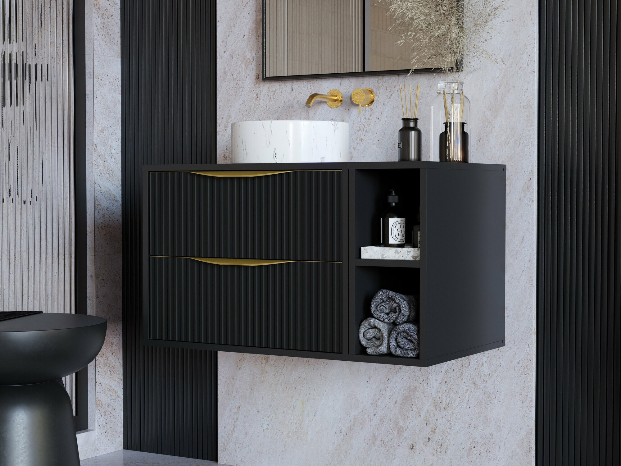 Zidni ormarić za umivaonik SC9544 s oštećenim pakiranjem