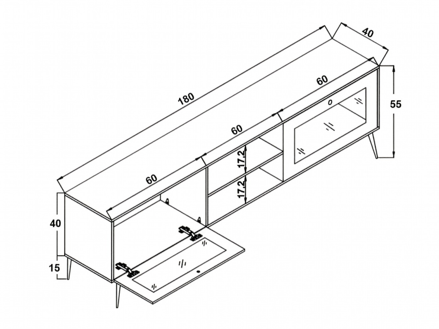 TV stol Asheboro 172