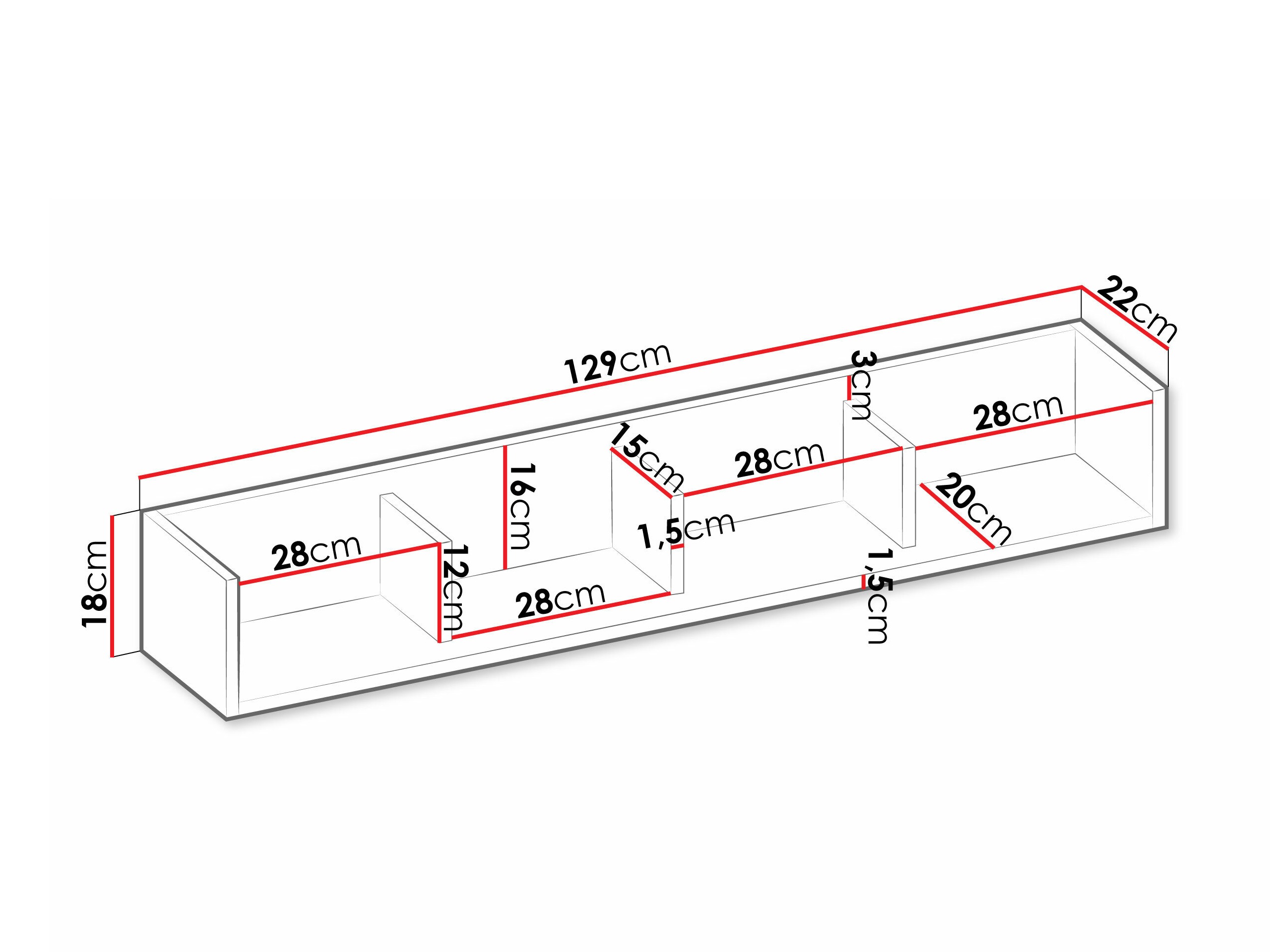 Zidna polica Tivseva 111