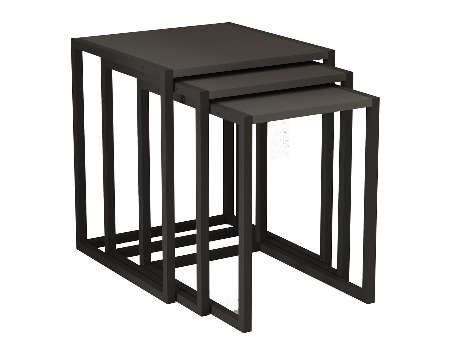 Set pomoćnih stolića Kailua 2721 (Crna + Antracit)