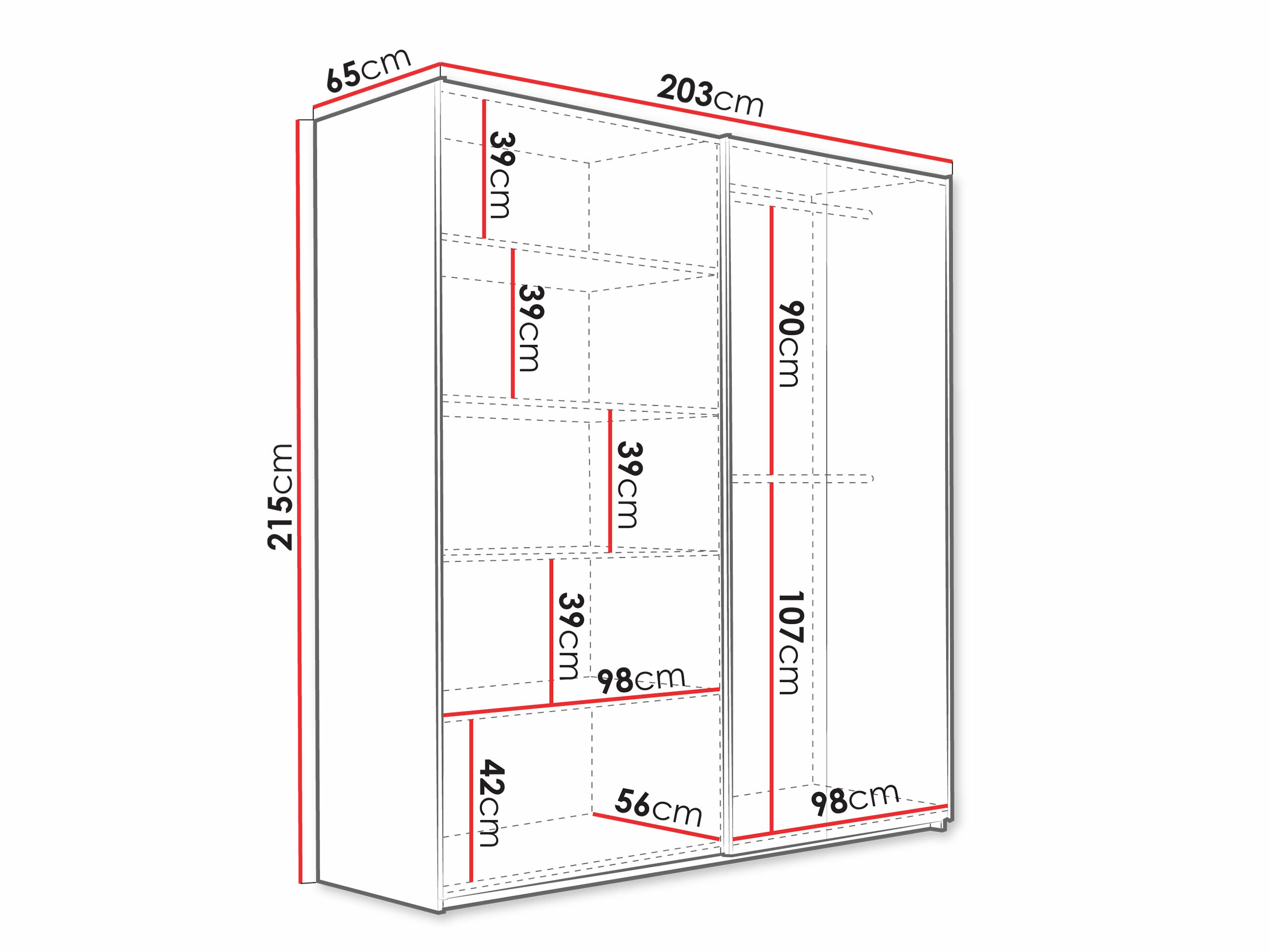 Ormar Honolulu 253 (Hrast Artisan)