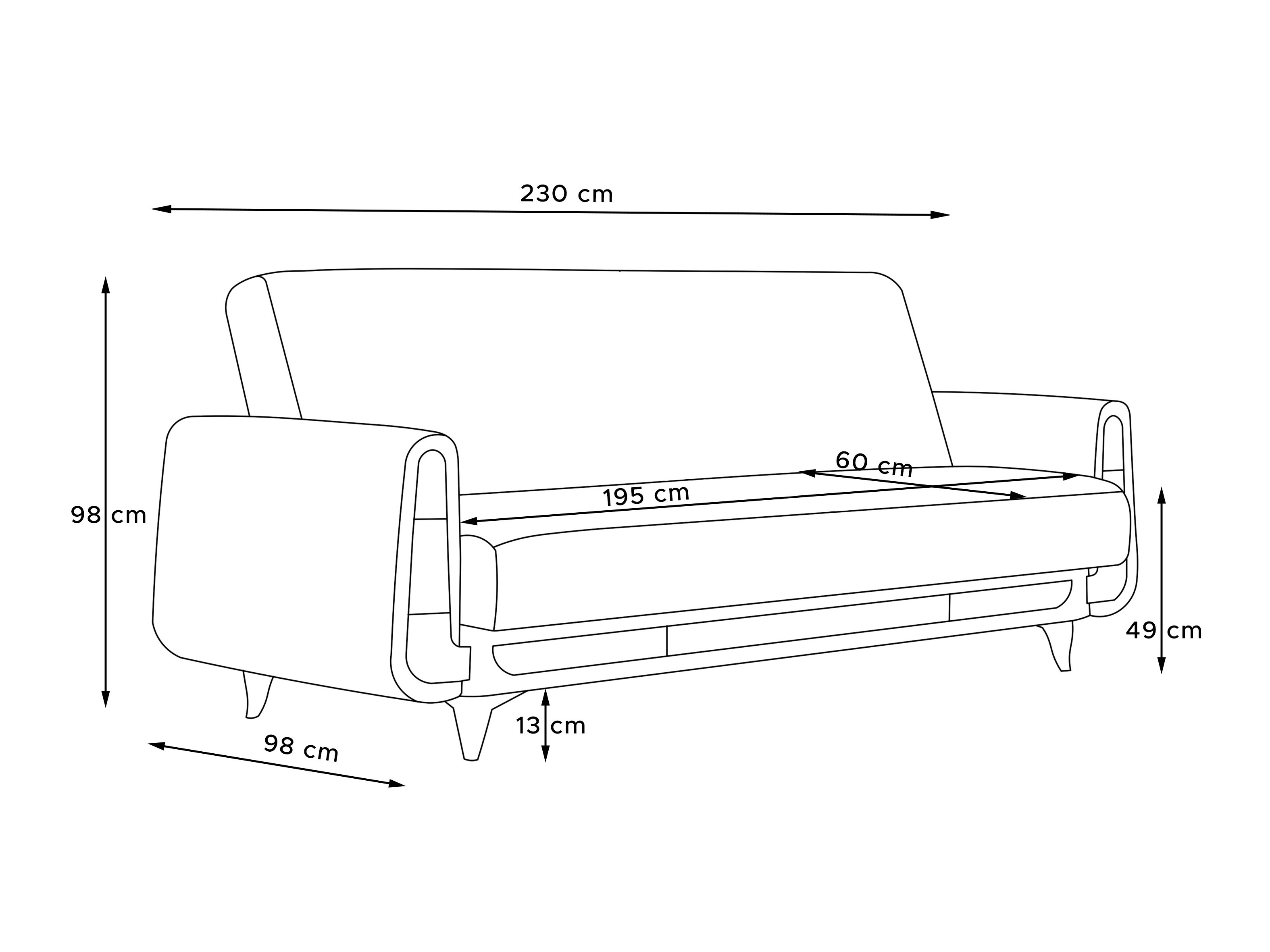 Kauč na razvlačenje Temecula 114 (Poso 46)