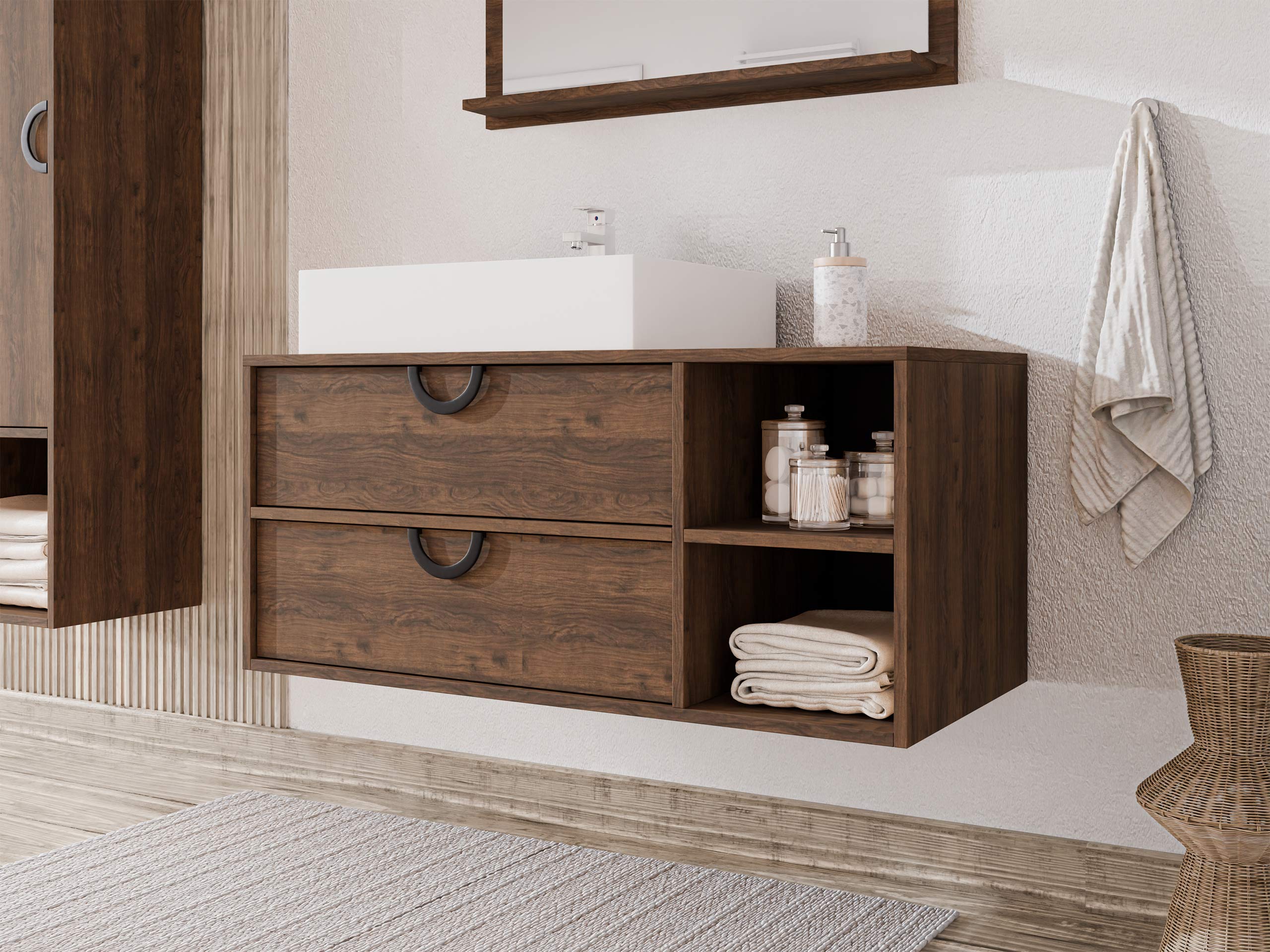 Zidni ormarić za umivaonik SC9575 s oštećenim pakiranjem