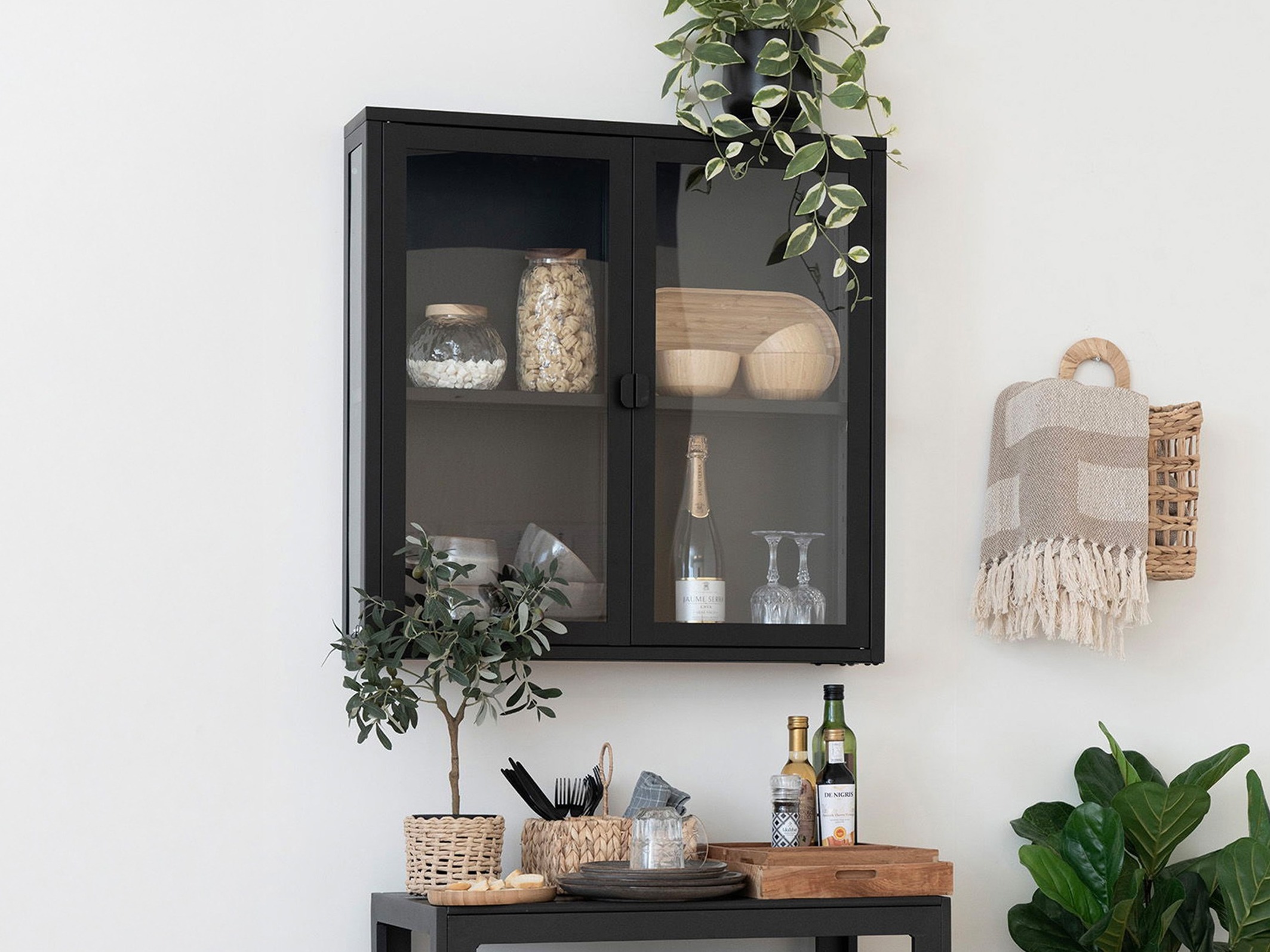 Zidni ormarić Romtolo 100 (Crna)