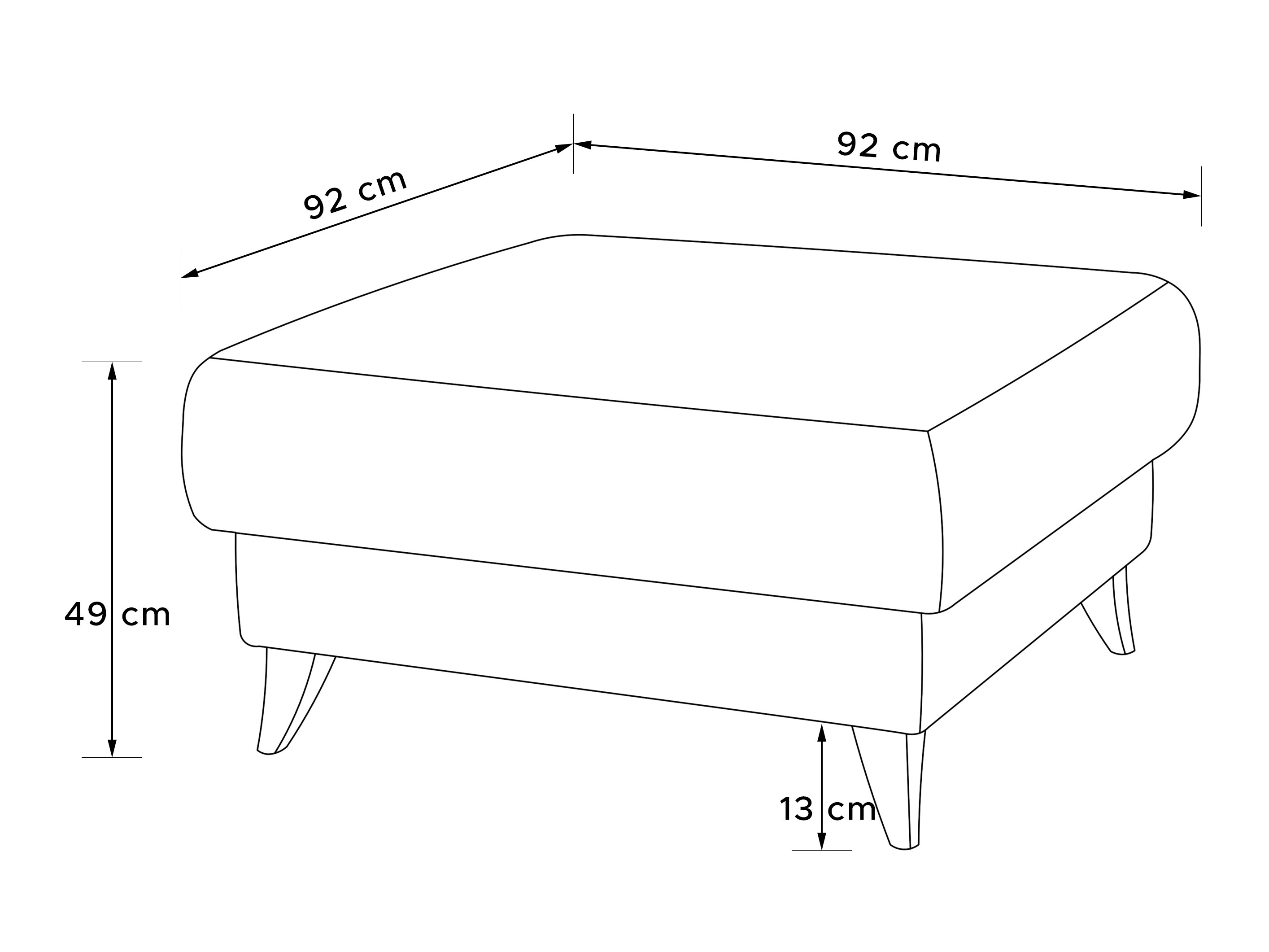 Tapecirana klupa Temecula 116 (Poso 100)