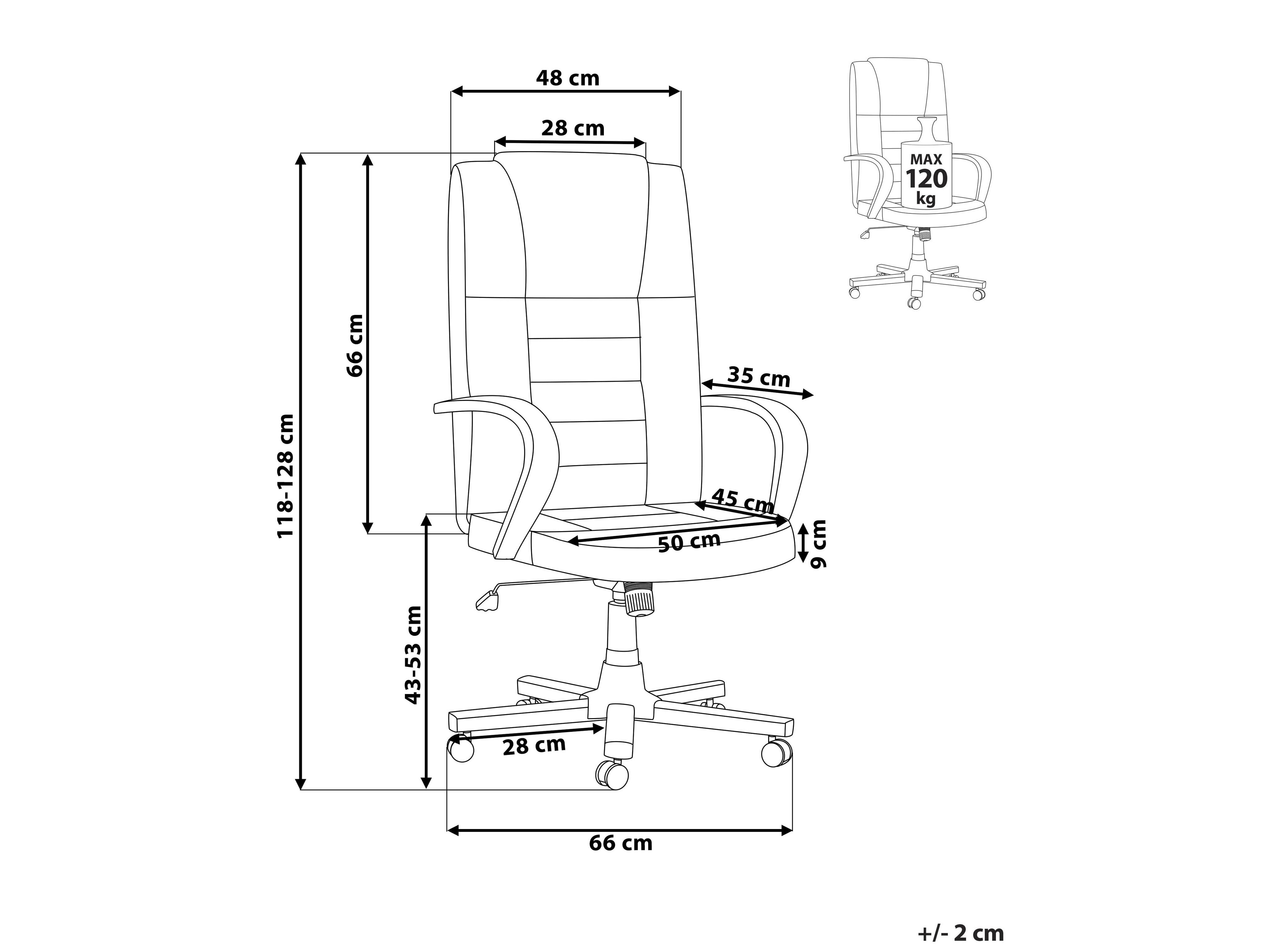 Uredska stolica Berwyn 855 (Bež)