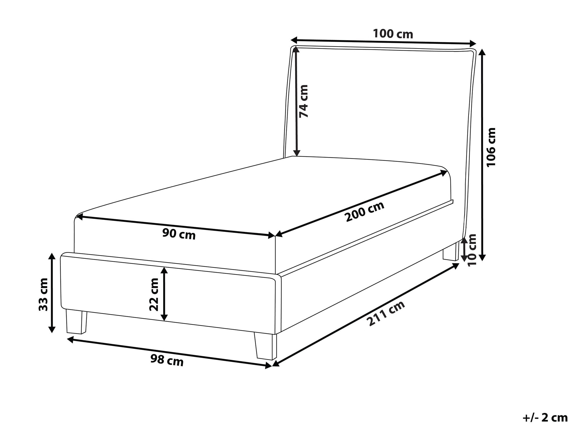 Krevet Berwyn 1121 (Siva)