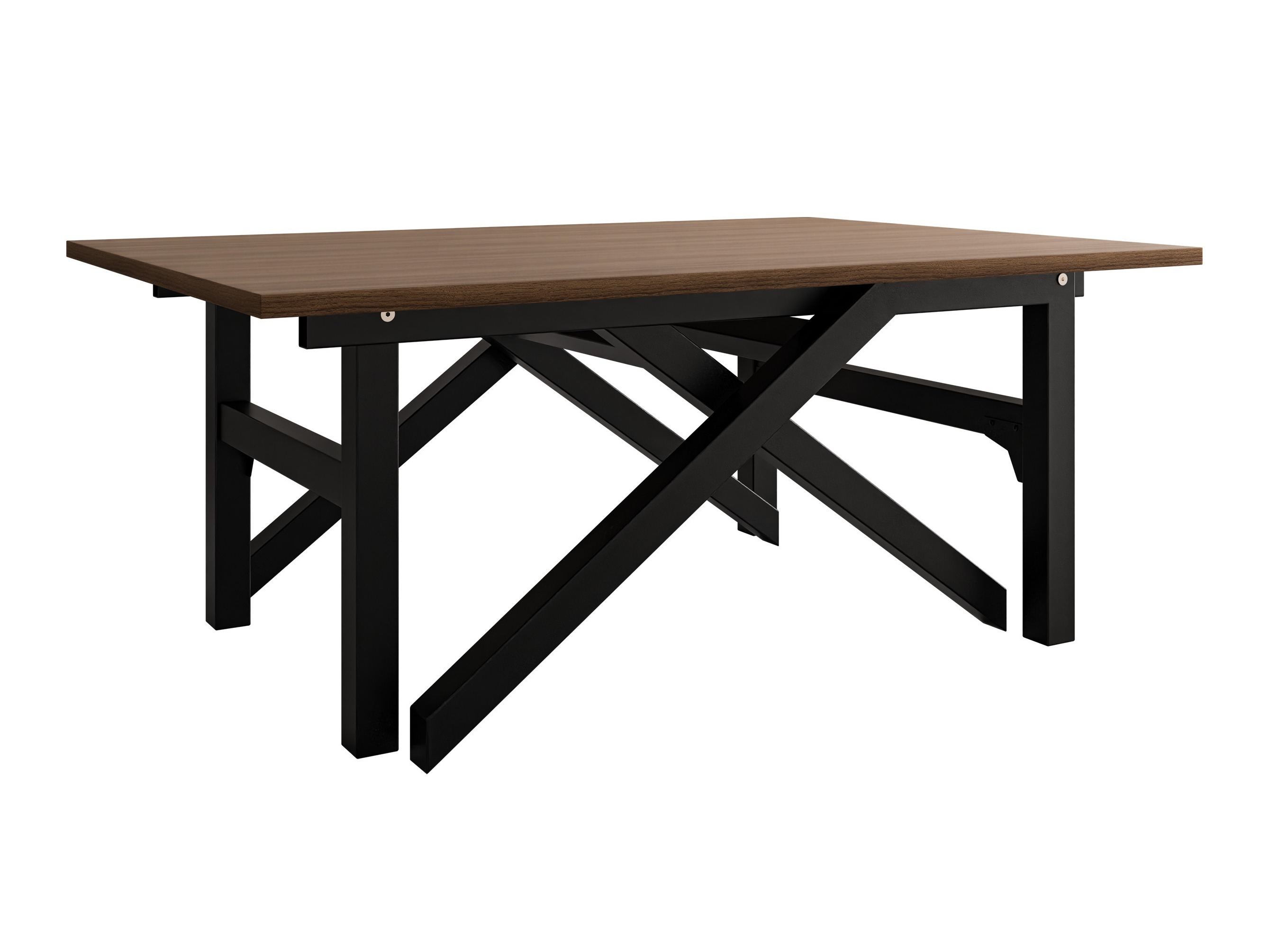 Transformirajući stolić za kavu Oswego 151 (Orah + Crna)