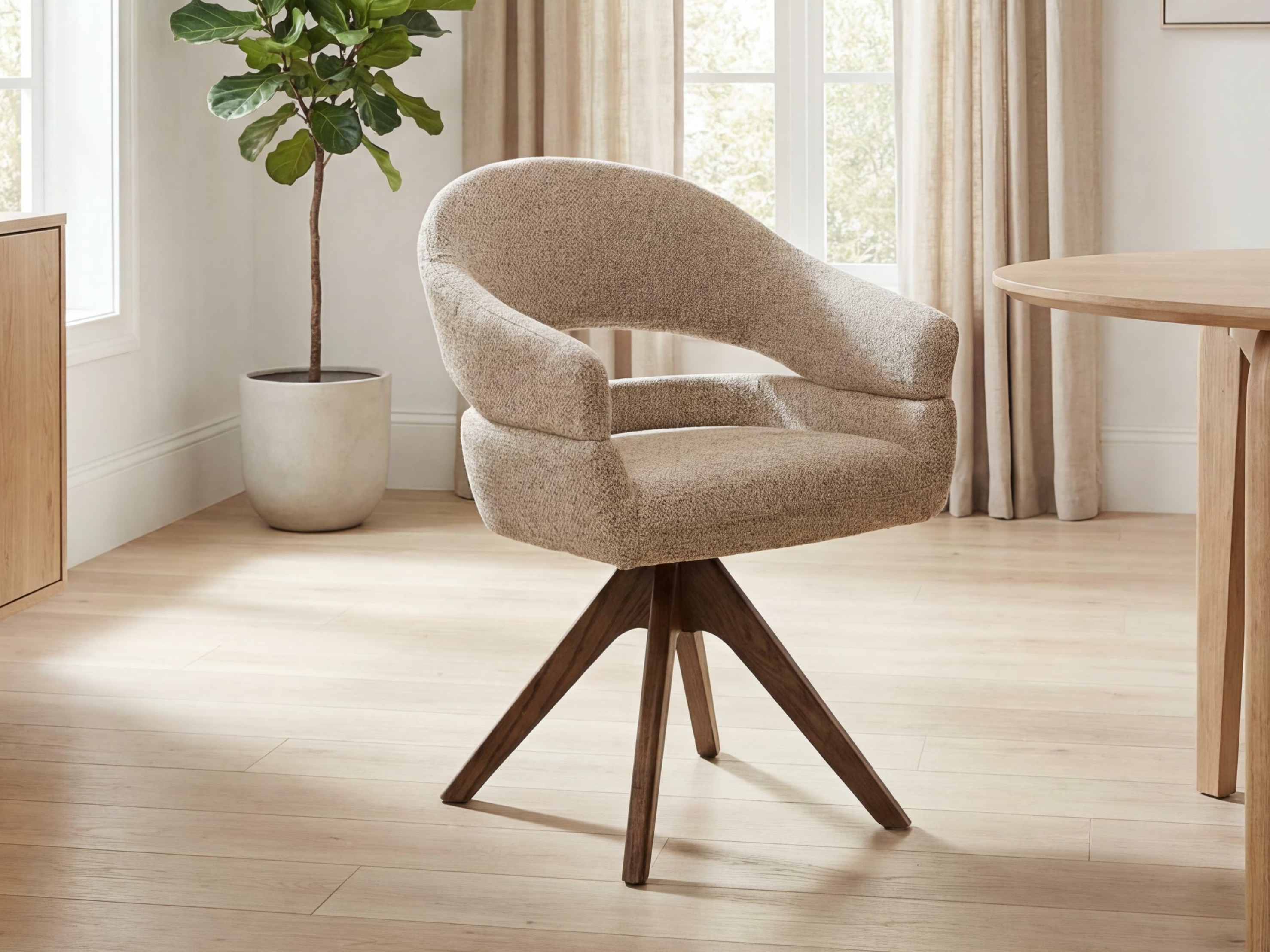 Stolica Brea 239 (Bež + Tamni hrast)