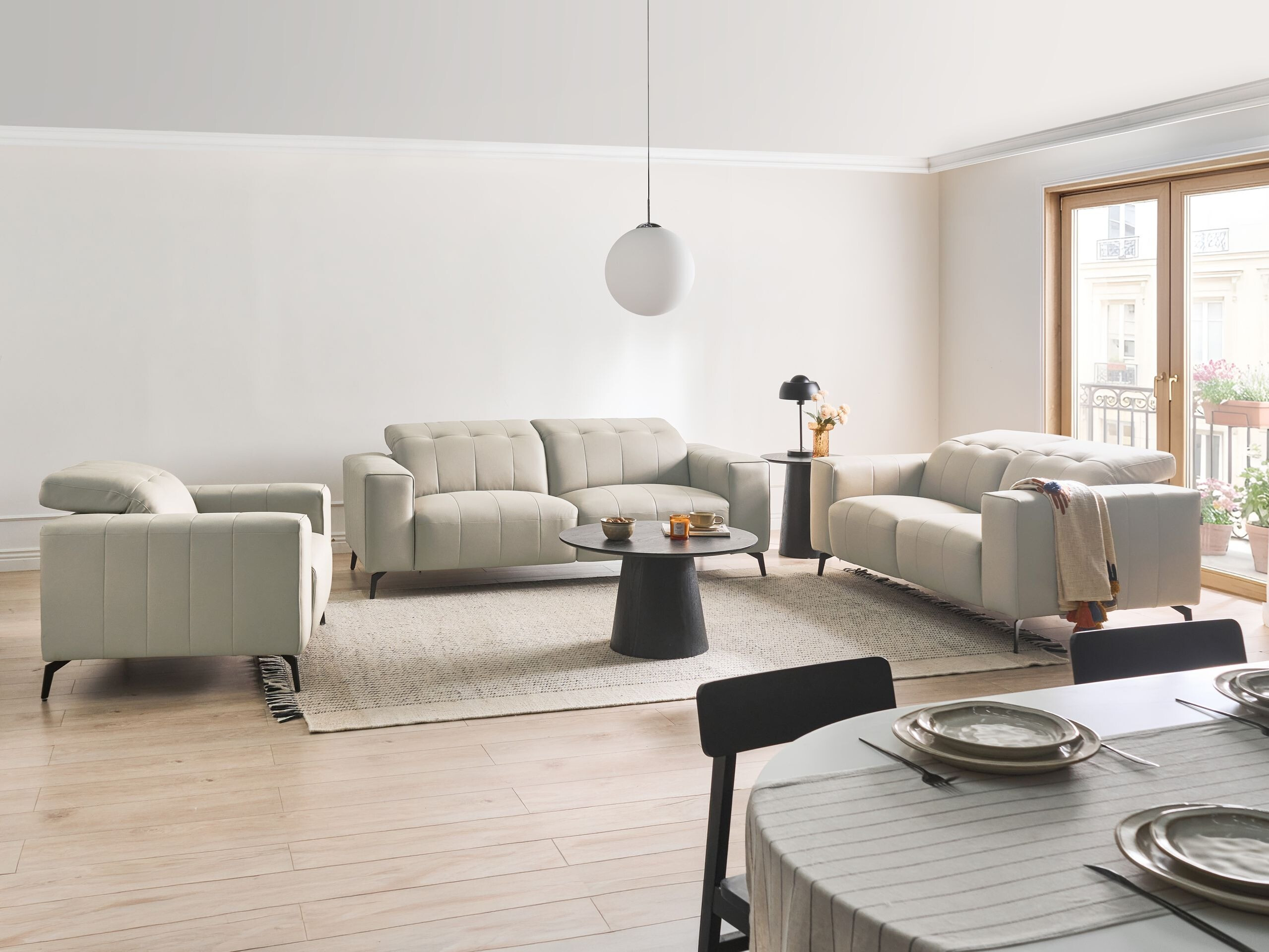 Tapecirani namještaj Berwyn 2948 (Svijetlo bež)