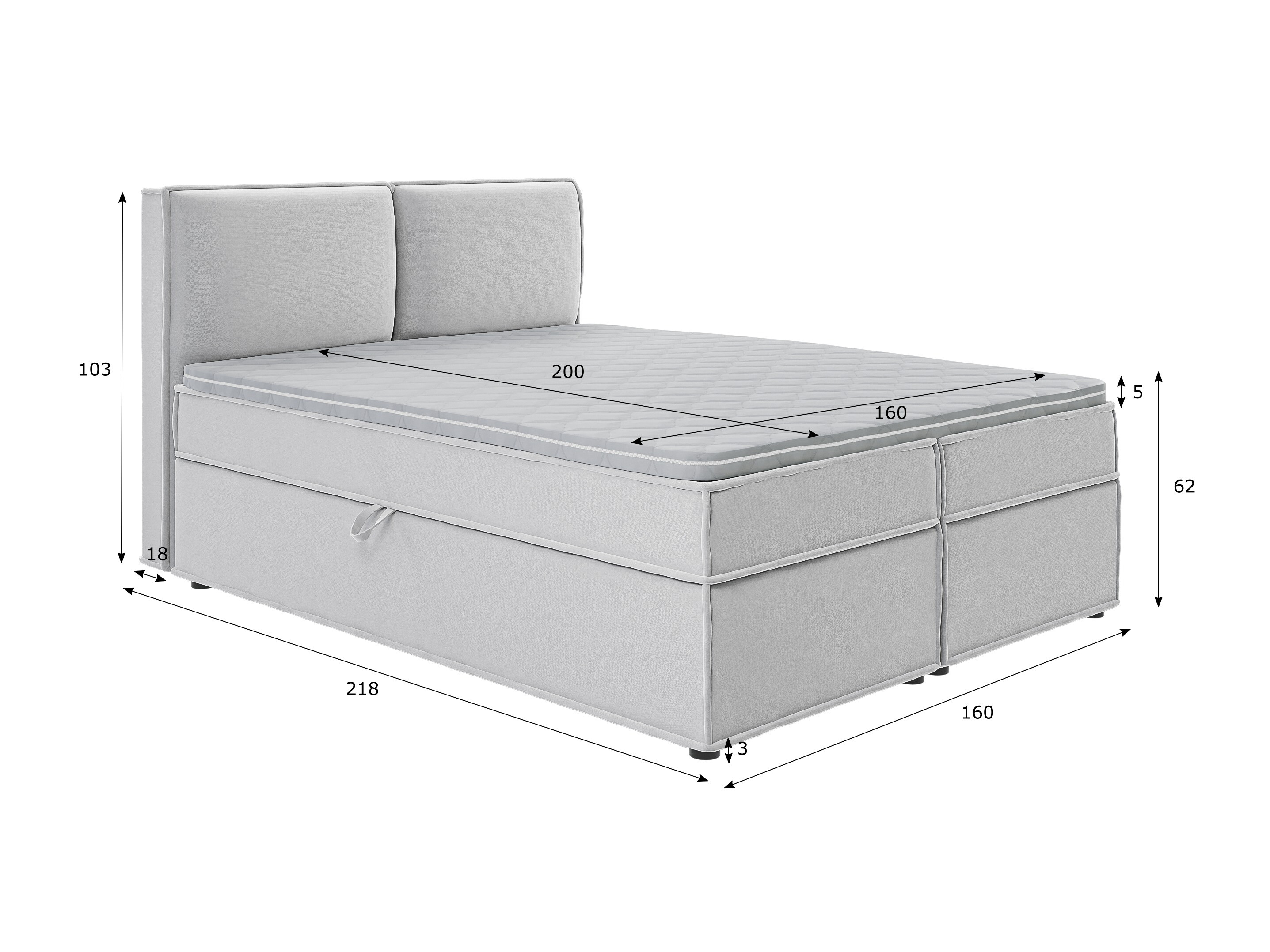 Boxspring krevet Rocklin 134 (Enjoy New 20)