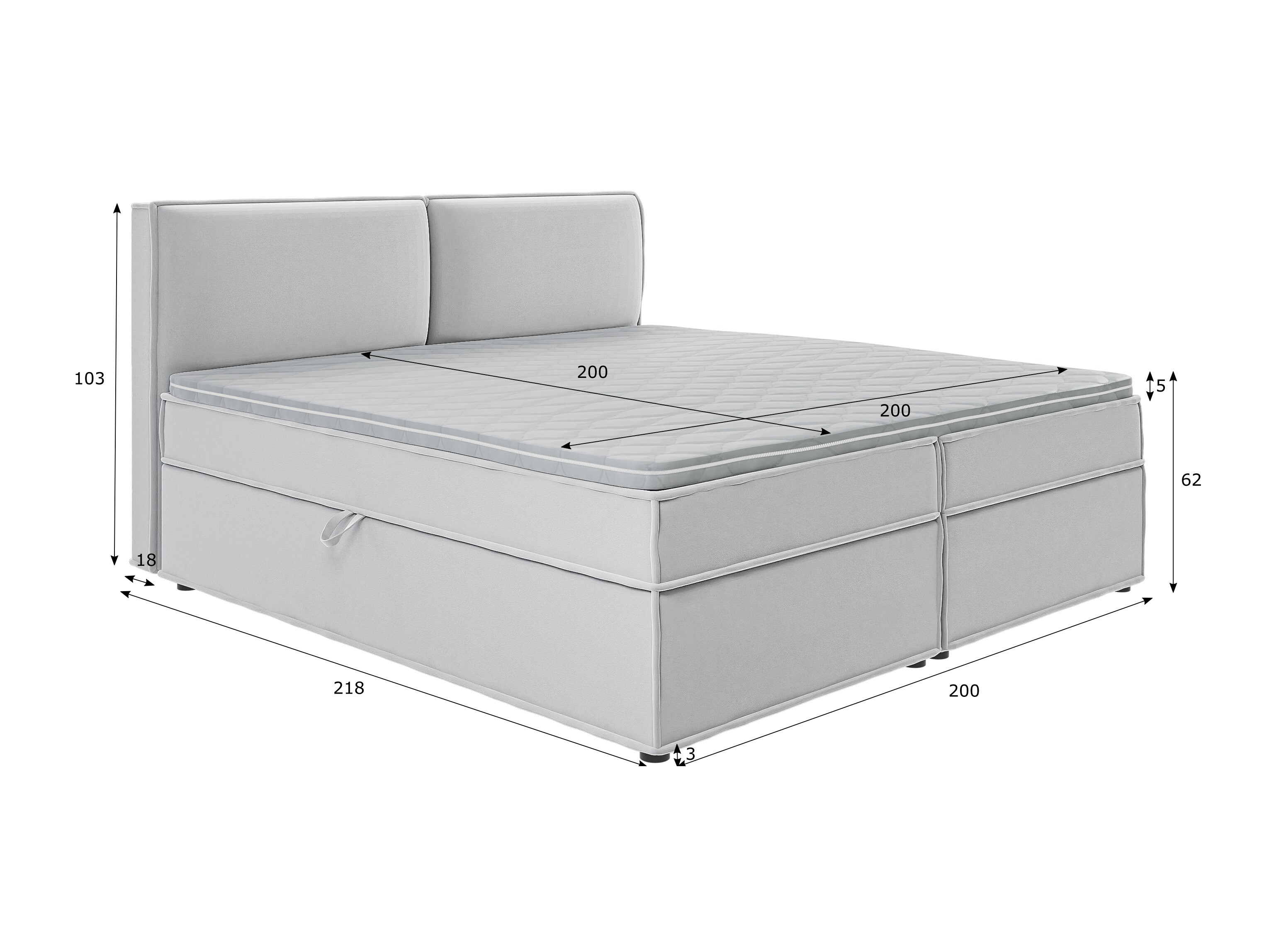 Boxspring krevet Rocklin 134 (Enjoy New 20)