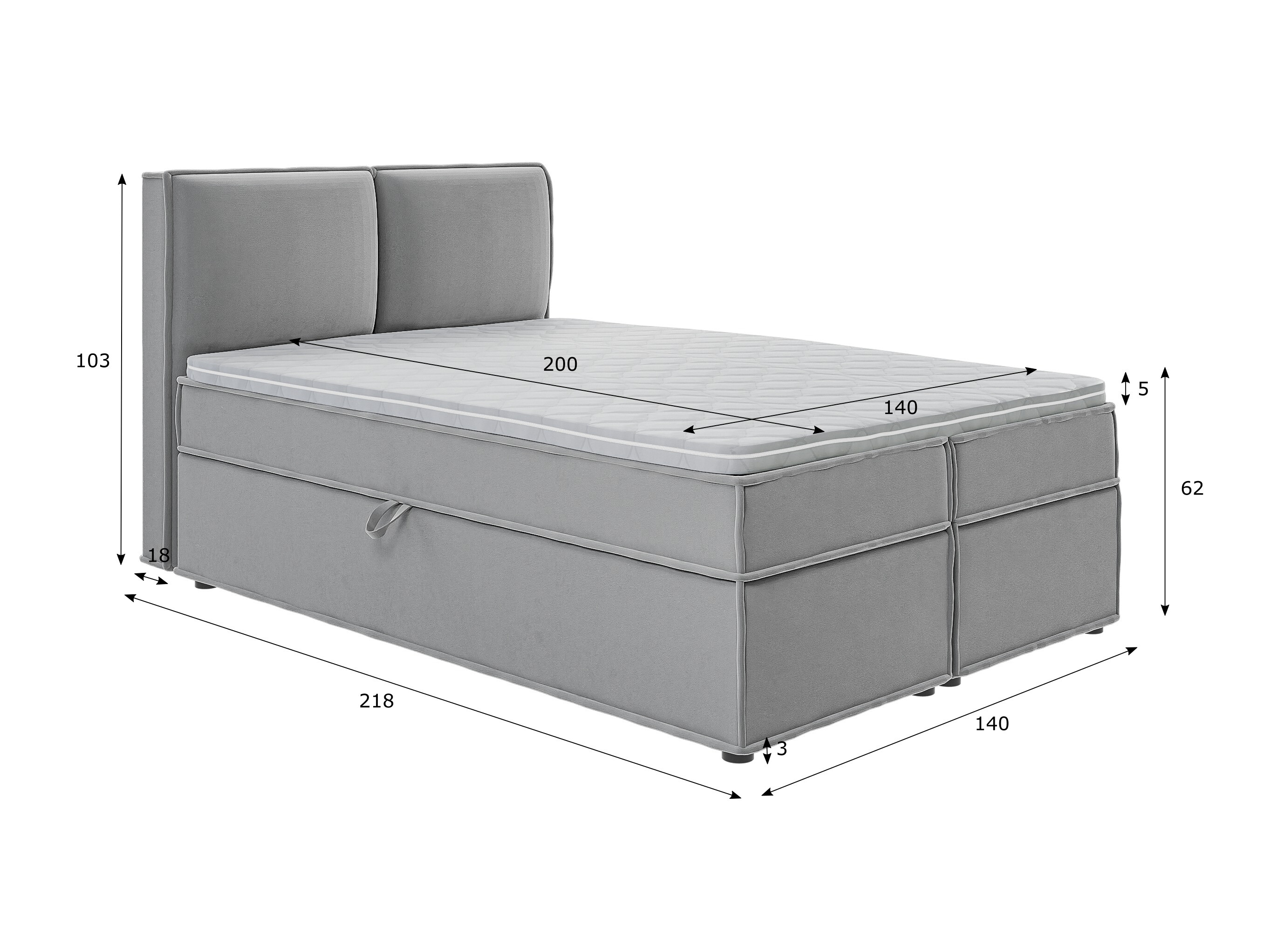 Boxspring krevet Rocklin 134 (Enjoy New 21)