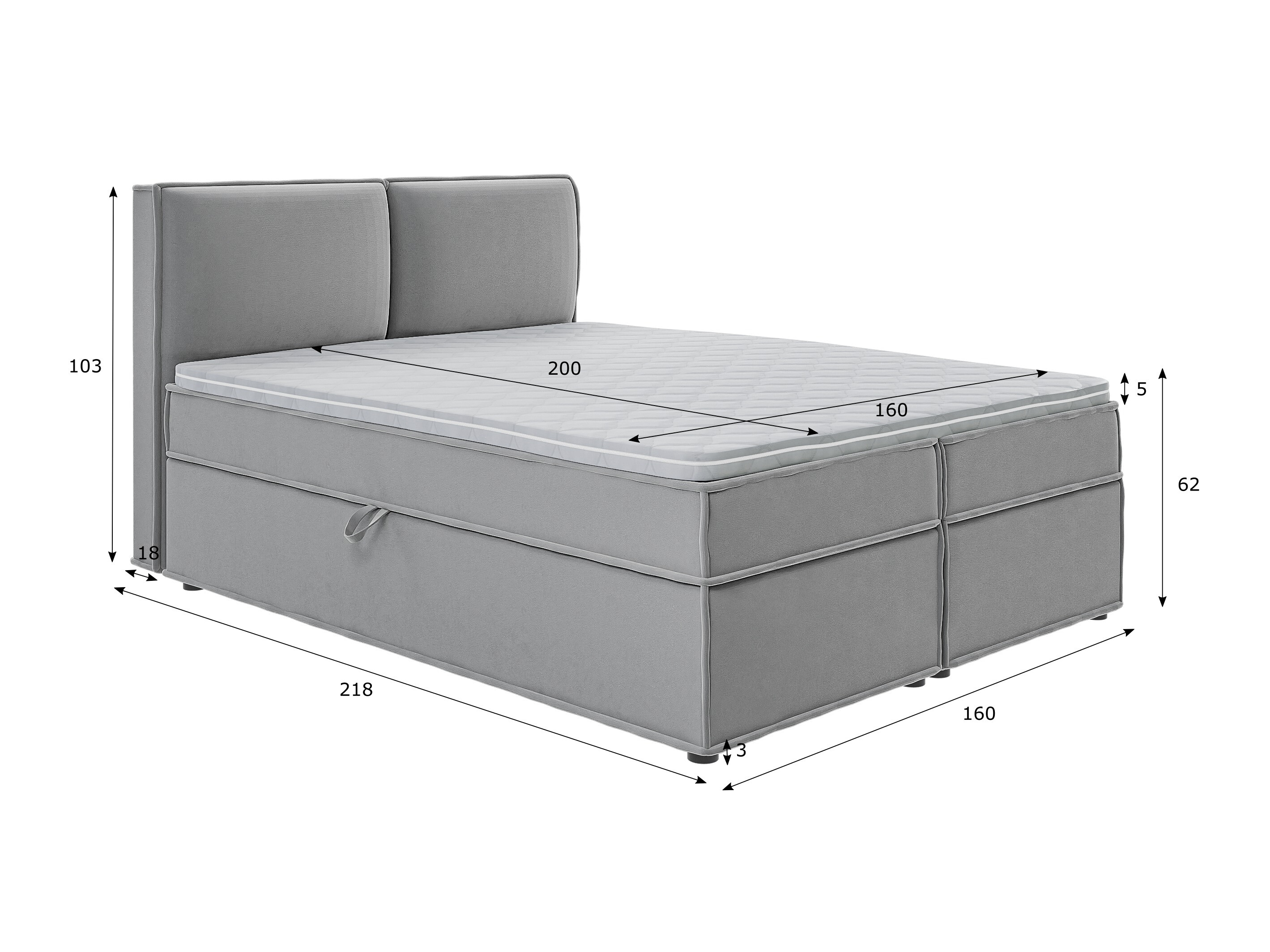 Boxspring krevet Rocklin 134 (Enjoy New 21)