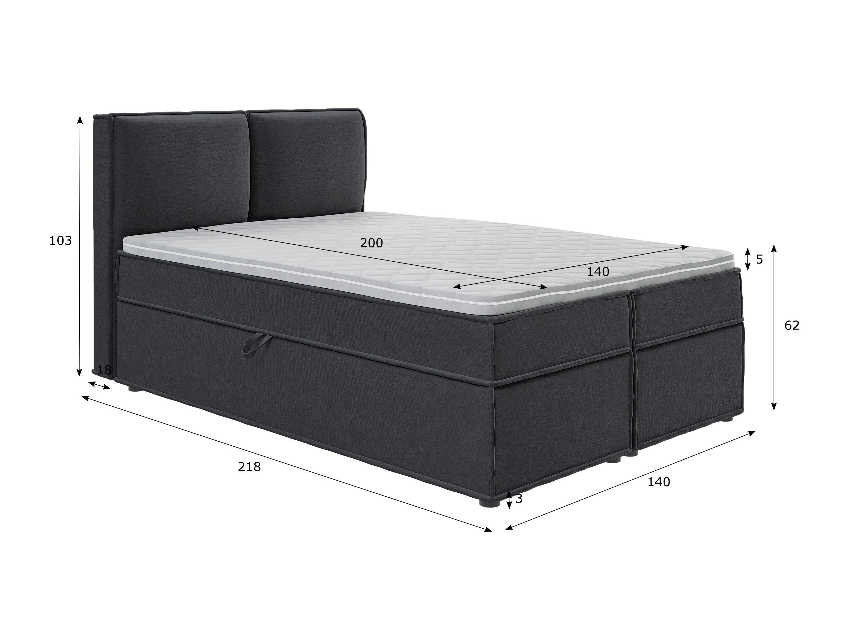Boxspring krevet Rocklin 134 (Enjoy New 24)