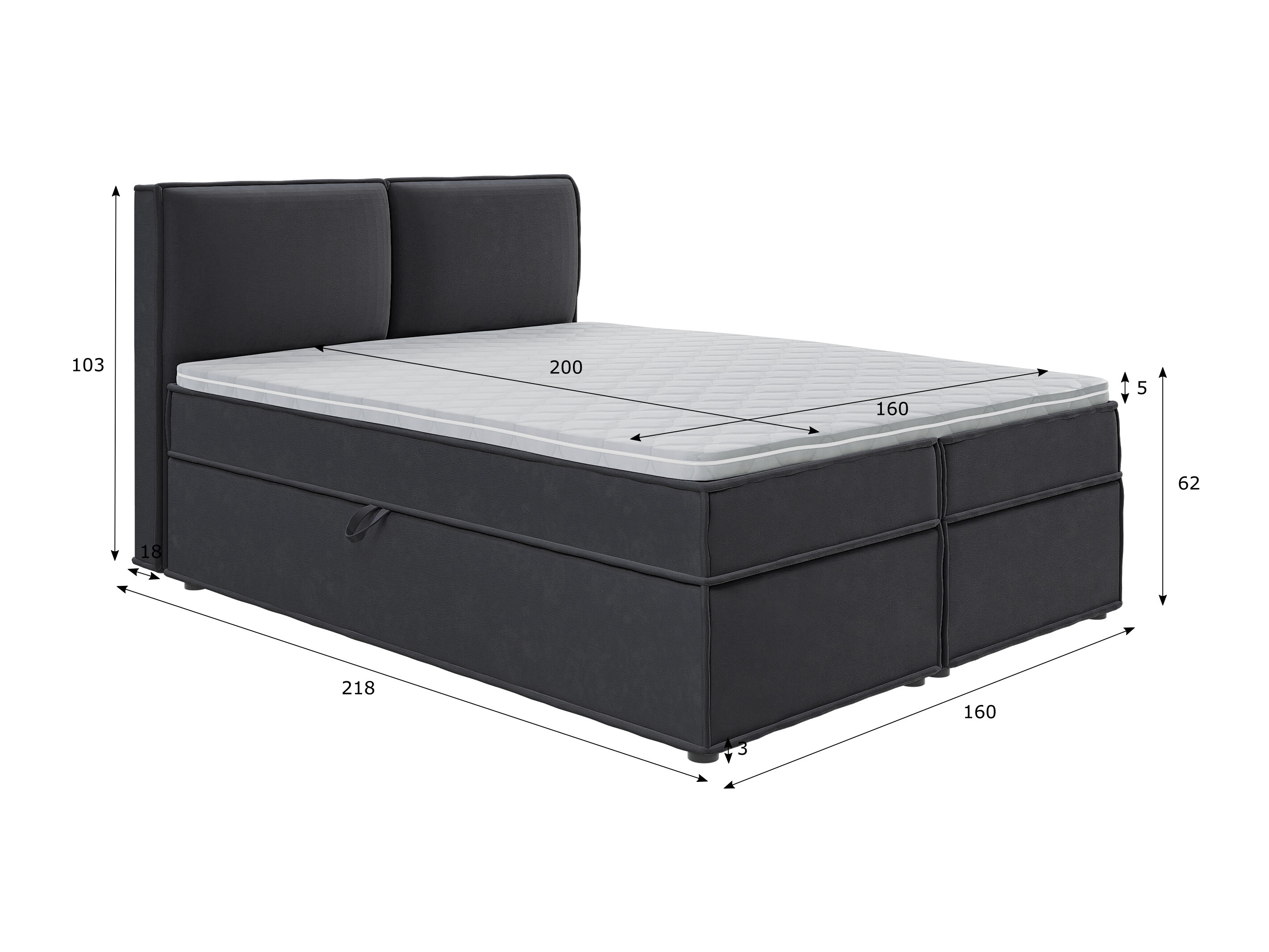 Boxspring krevet Rocklin 134 (Enjoy New 24)
