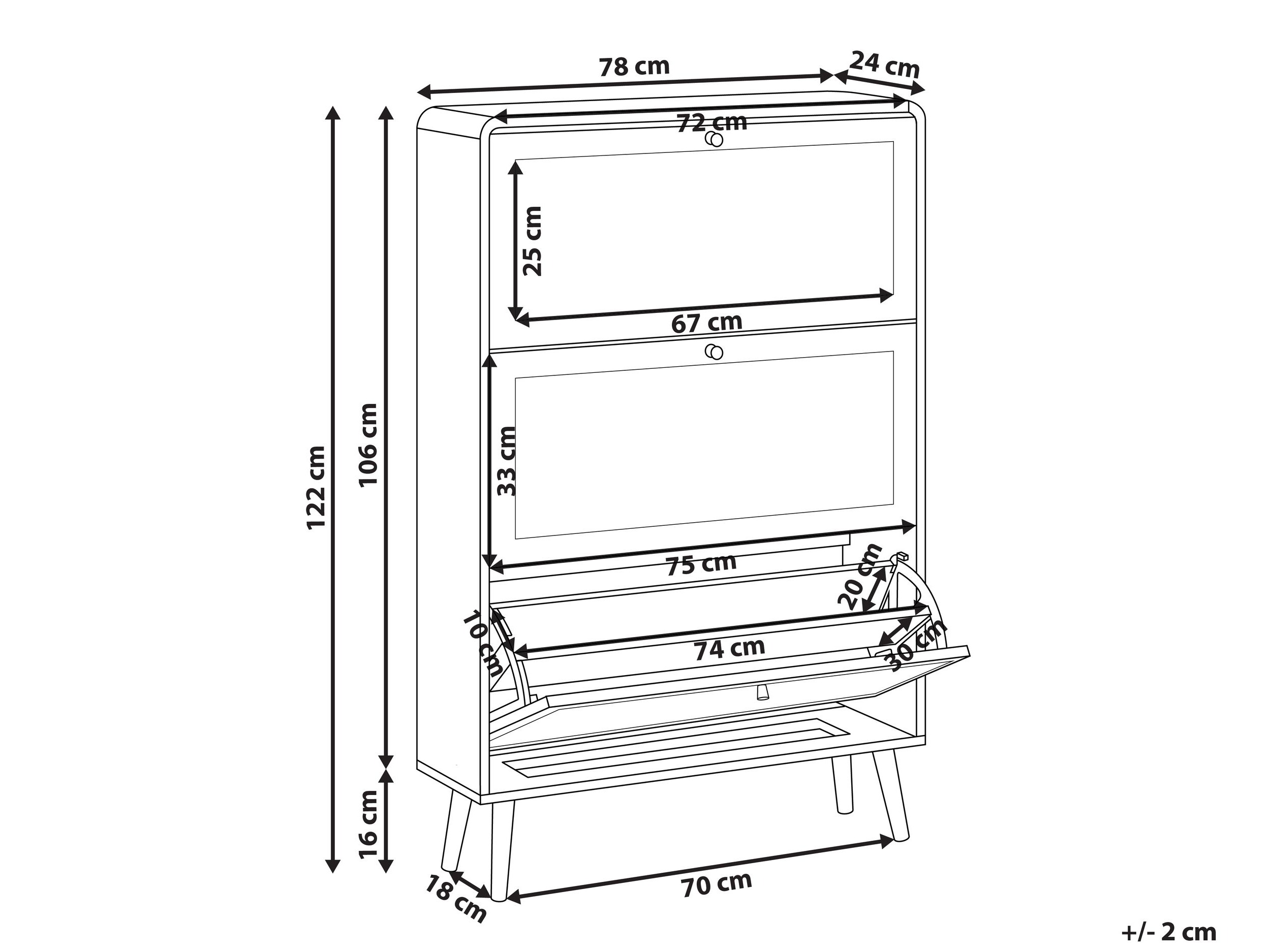 Ormarić za cipele Berwyn 2972
