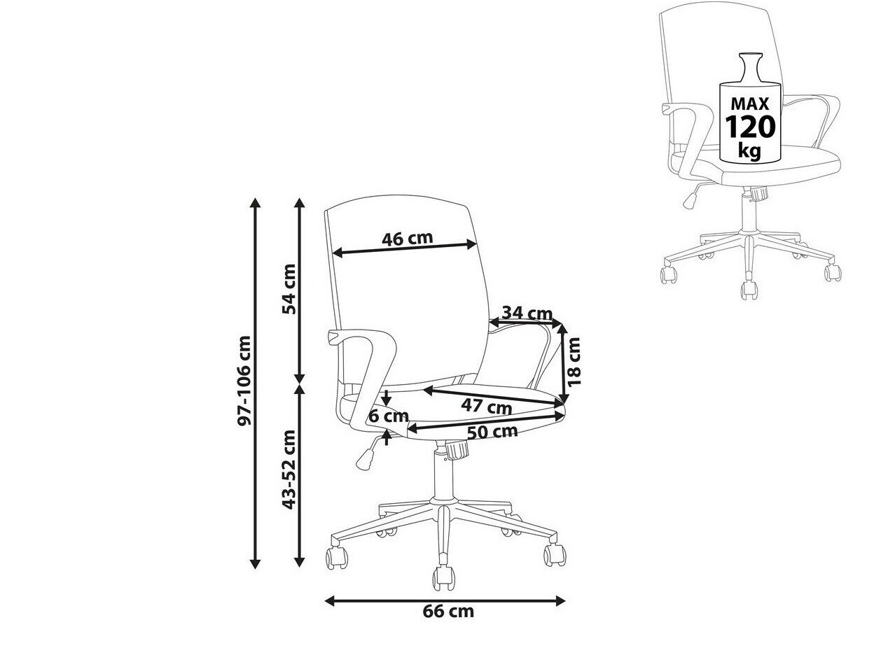 Uredska stolica Berwyn 431 (Crna)