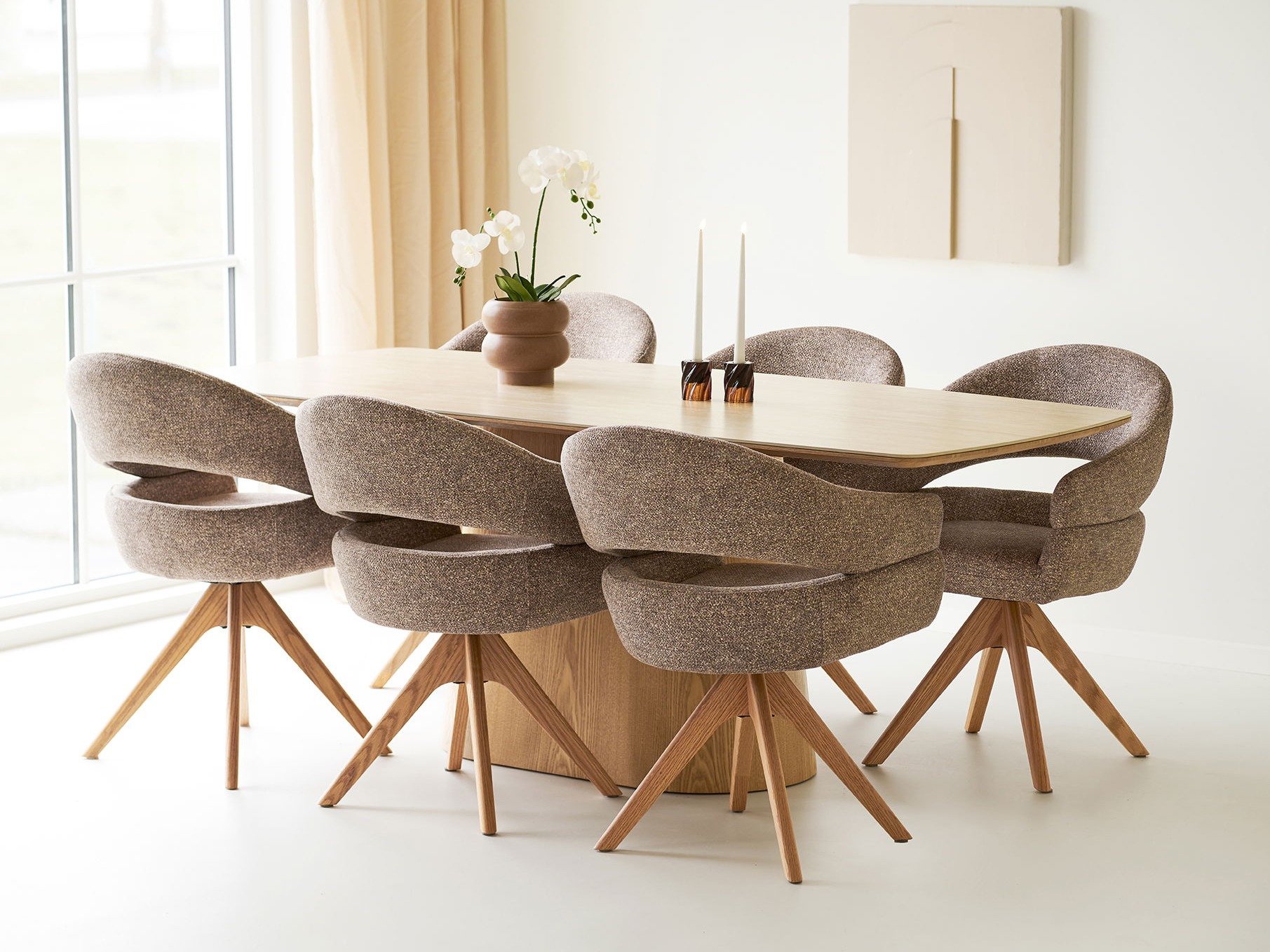 Stol Brea 269 (Hrast + Svijetla Travertine)