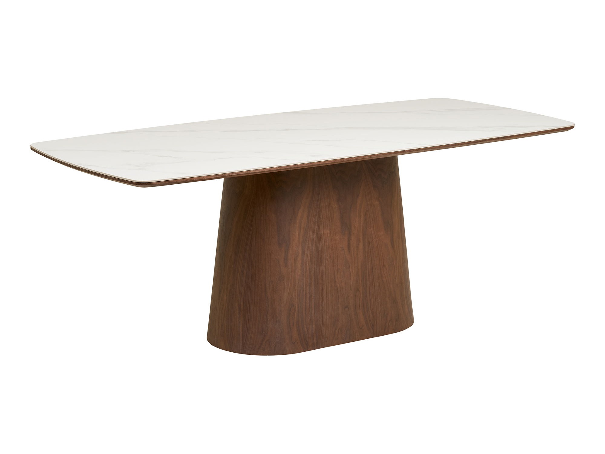 Stol Brea 269 (Tamno smeđa + Bijeli mramor)