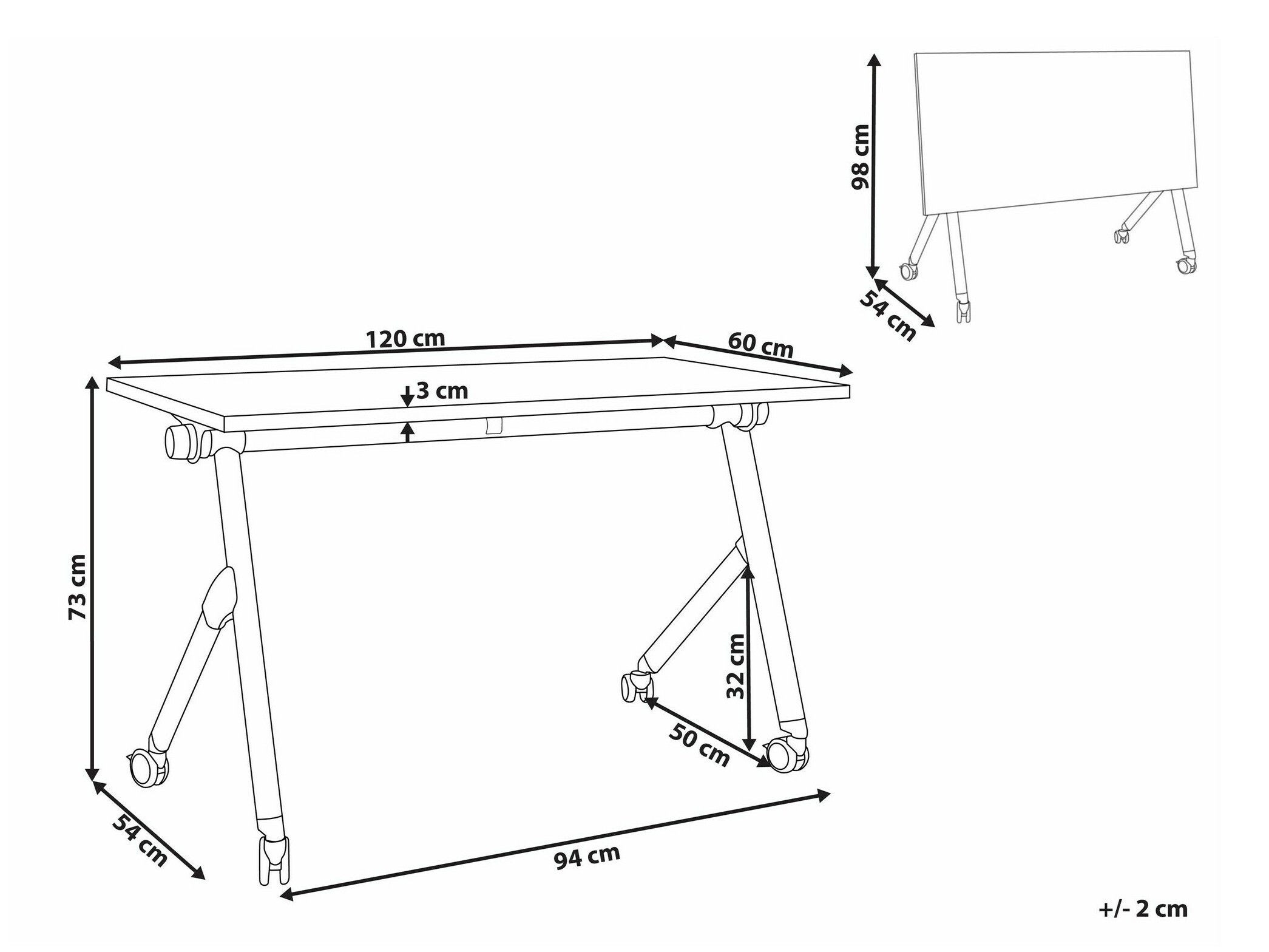Uredski stol Berwyn 2138 (Svijetlo drvo)