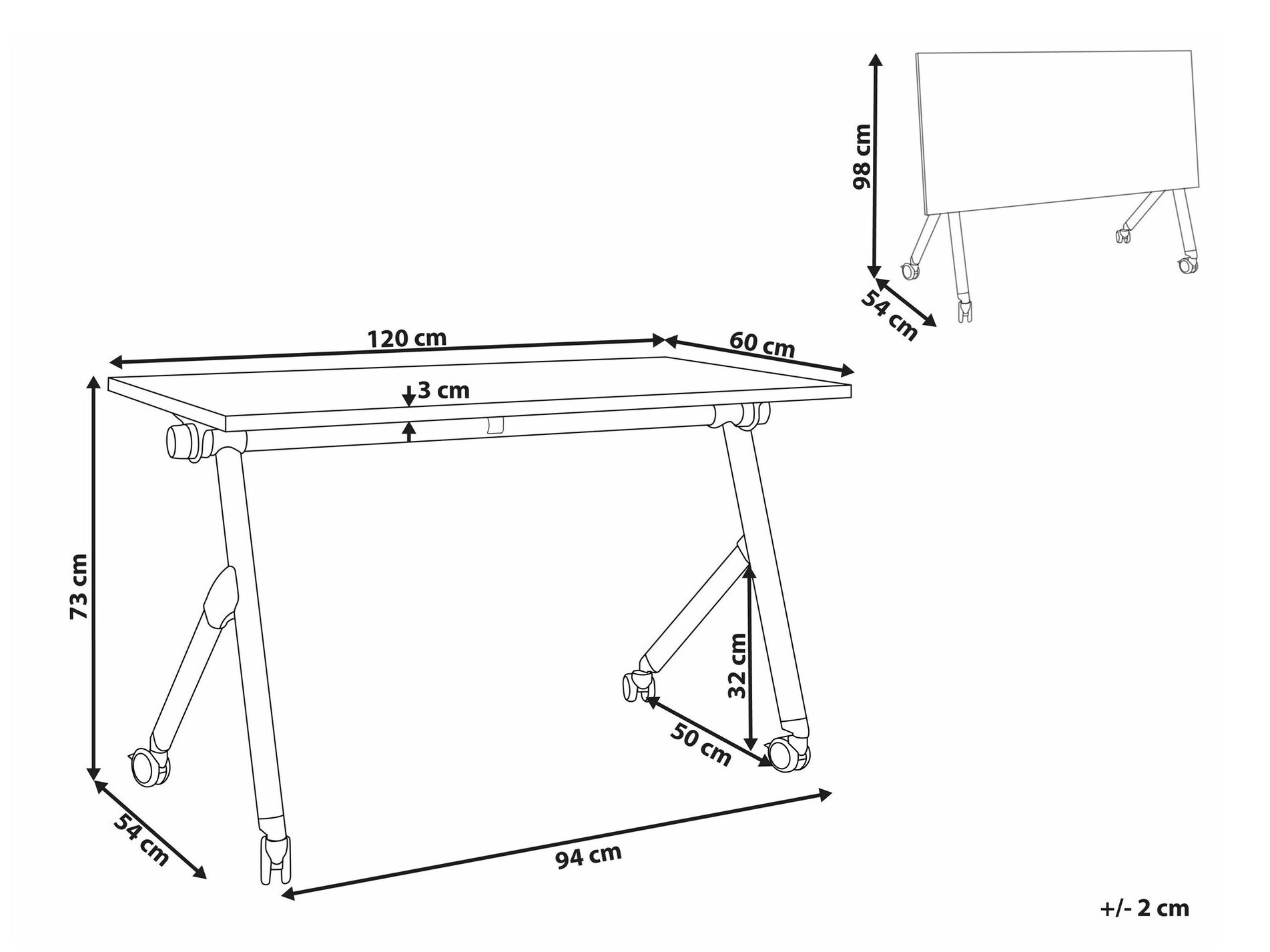 Uredski stol Berwyn 2138 (Svijetlo drvo)