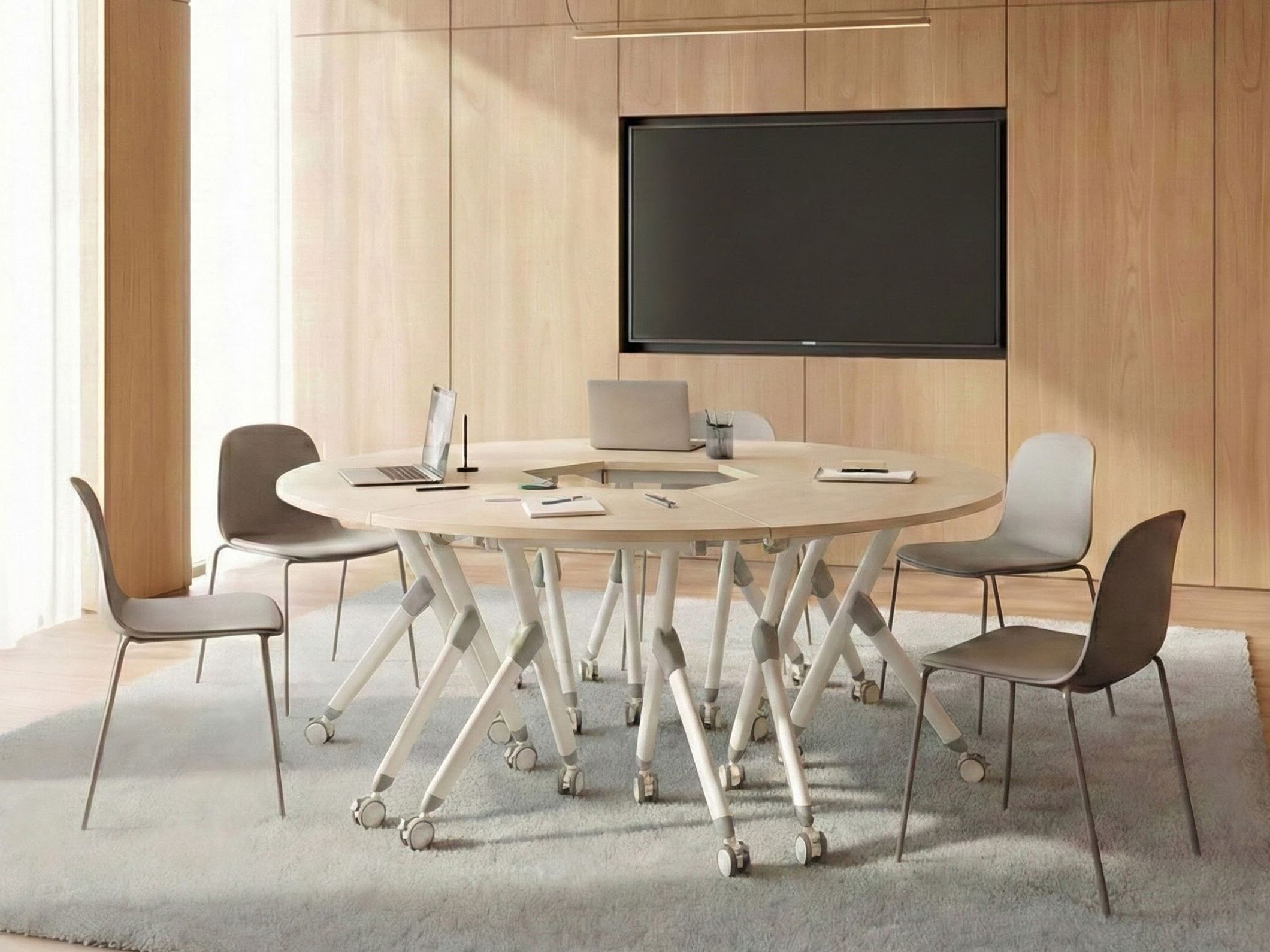 Uredski stol Berwyn 2993 (Svijetlo smeđa)