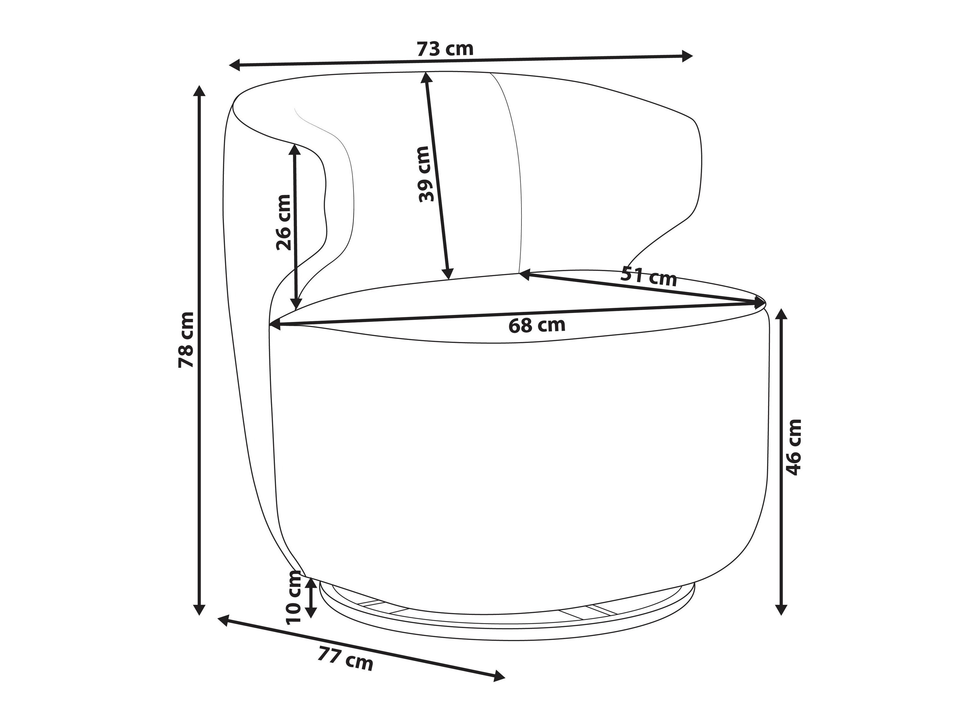 Fotelja Berwyn 3000 (Bijela)