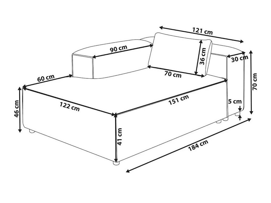 Modularne sjedeće garniture Avialu 103 (Siva)
