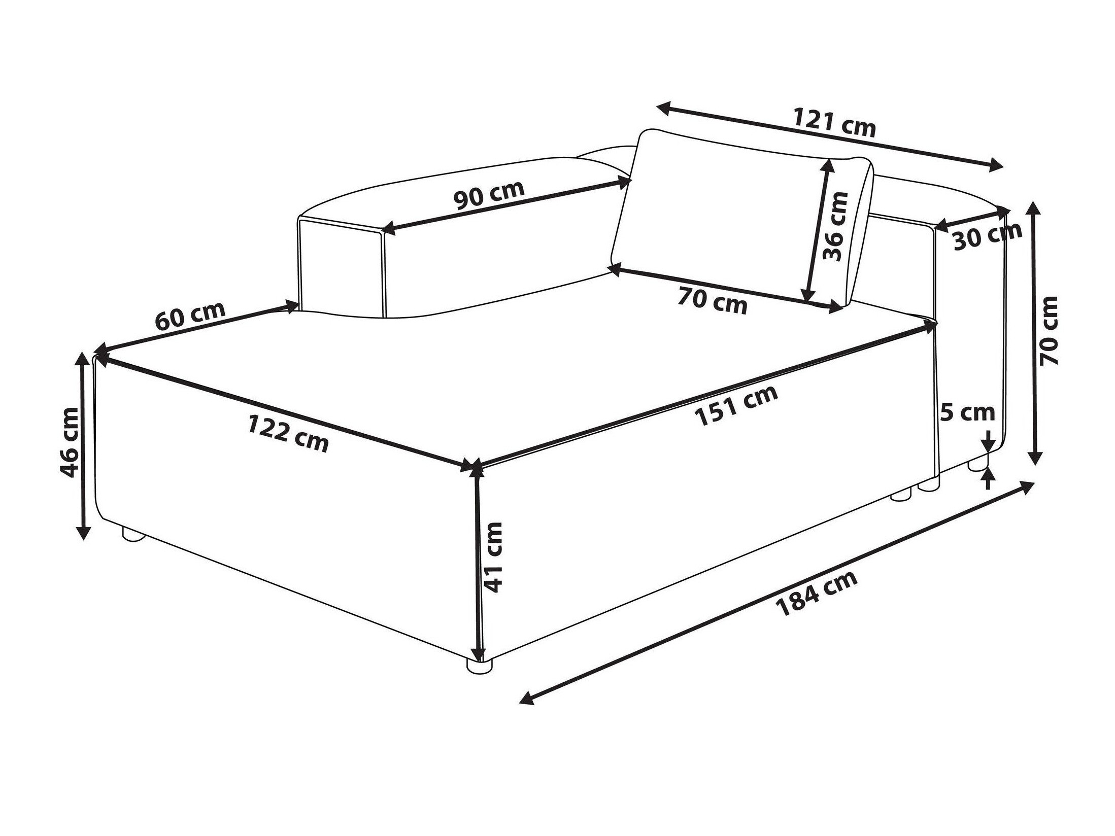 Modularne sjedeće garniture Avialu 103 (Smeđa)